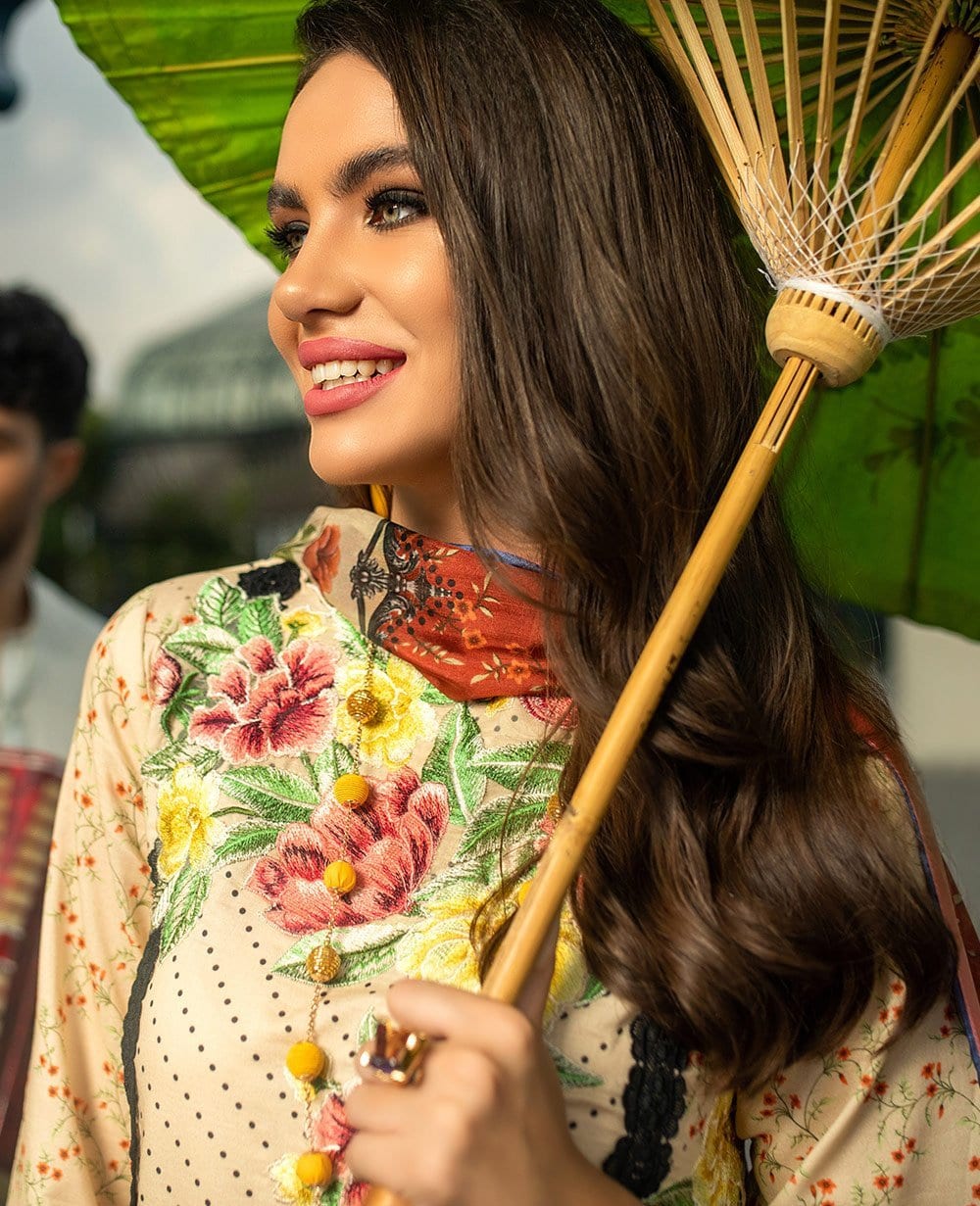 Ittehad Sarang Lawn Collection 2020 – MAGNOLIA - Image 3