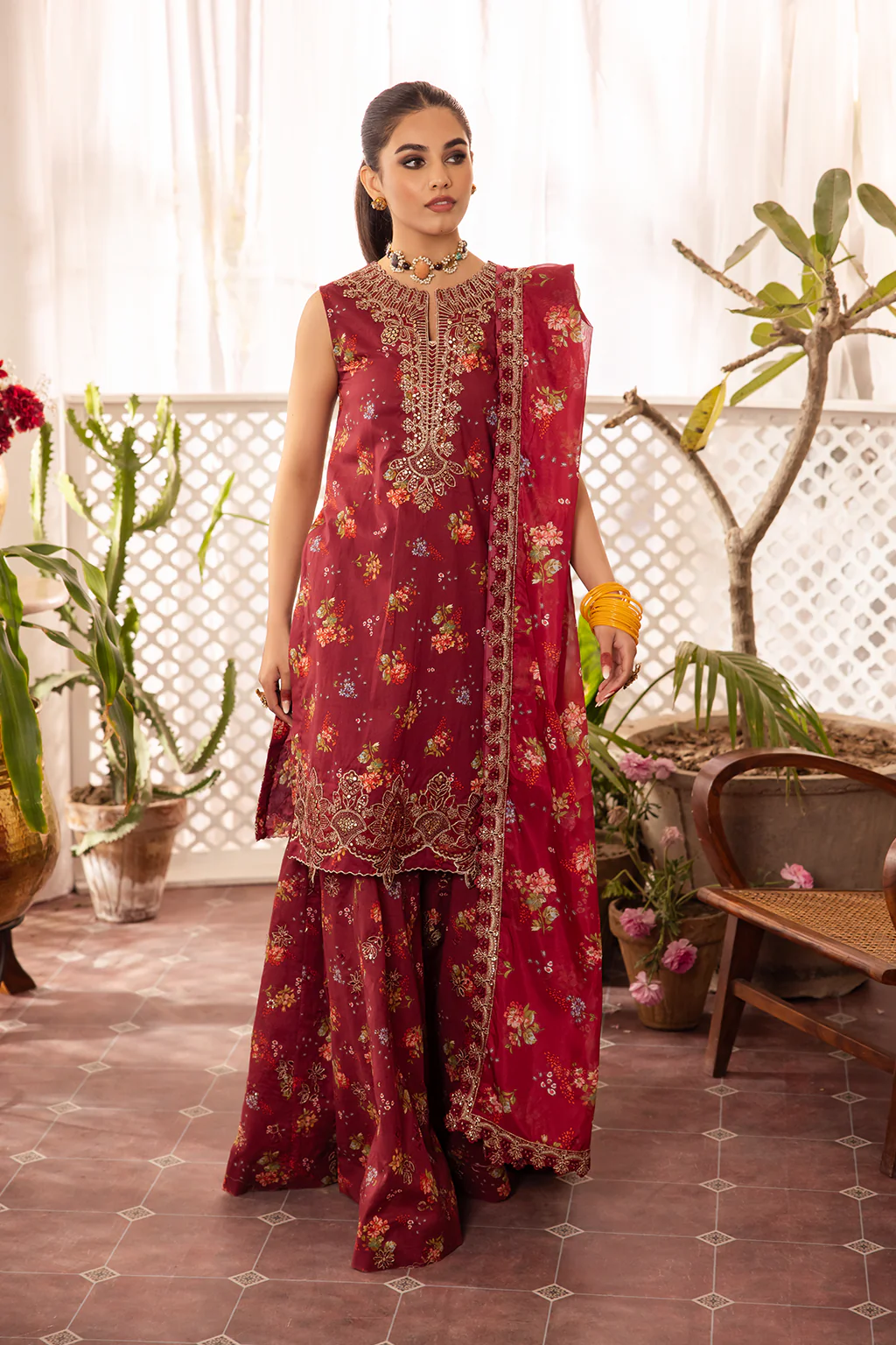 Iznik Nani Ka Ghar Eid Lawn Collection – NKG-09 Embroidered Lawn - Image 7