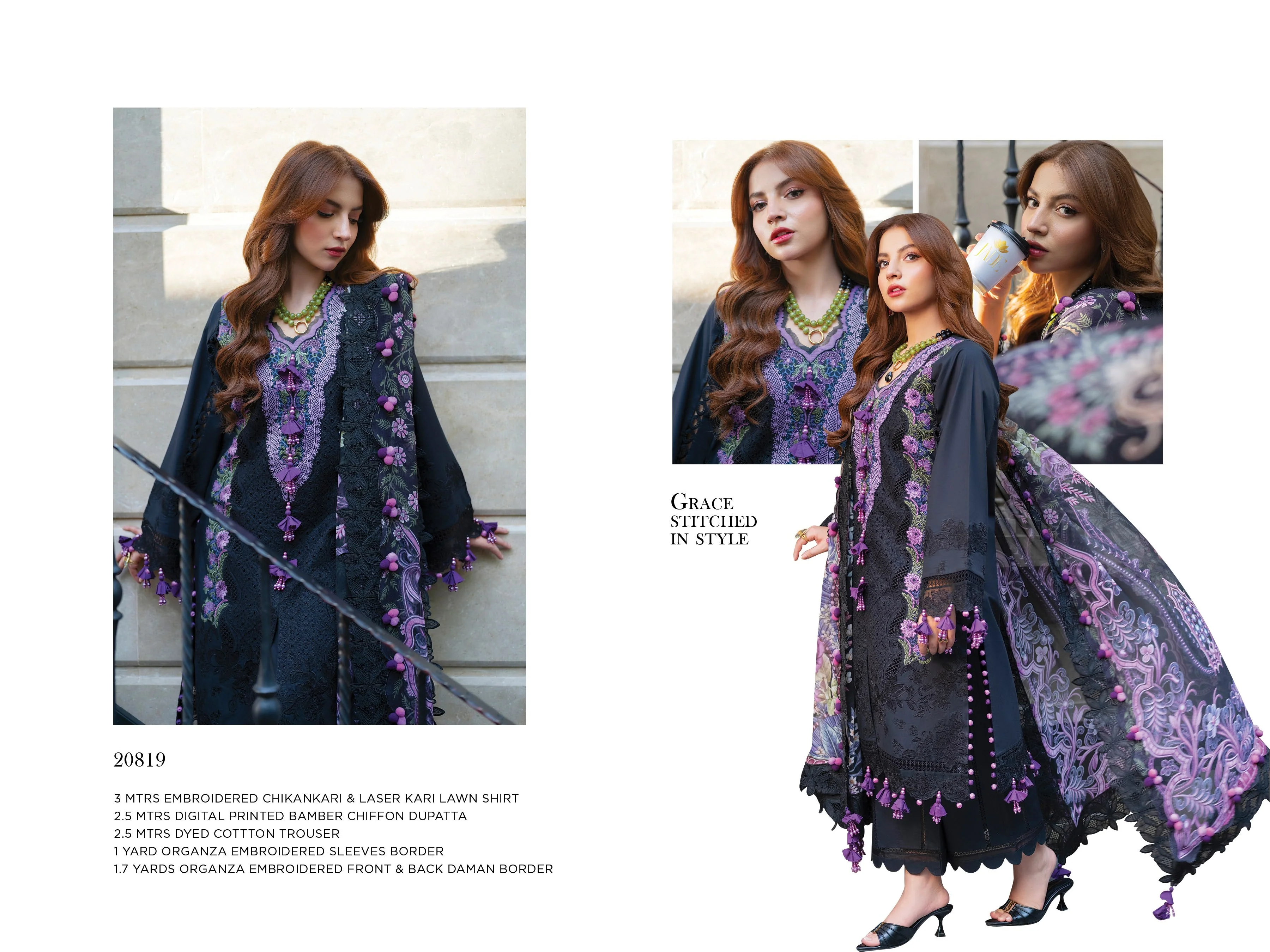 Jade Ombre Starlet Summer Lawn – 20819 - Image 3