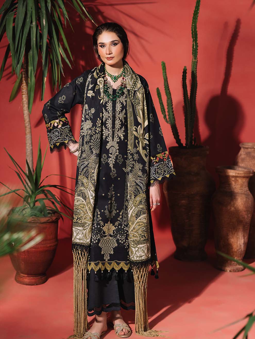 Jade Urbane Embroidered Lawn – 20778 - Image 3