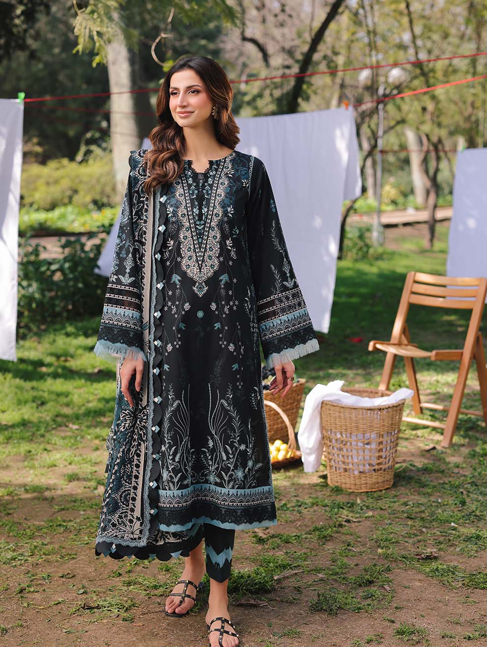 Jade Urbane Summer Lawn with Chiffon Dupatta – 20726A