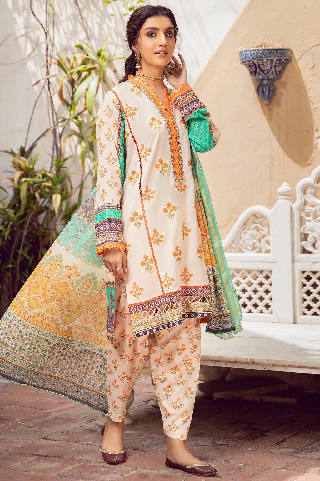 Jahanara Lawn Collection 2023 – J18-05 JADE - Image 4