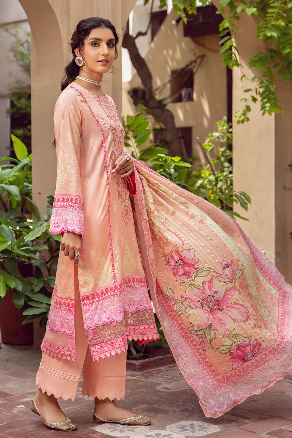 Jahanara Lawn Collection 2023 – J18-10 PEARL - Image 4