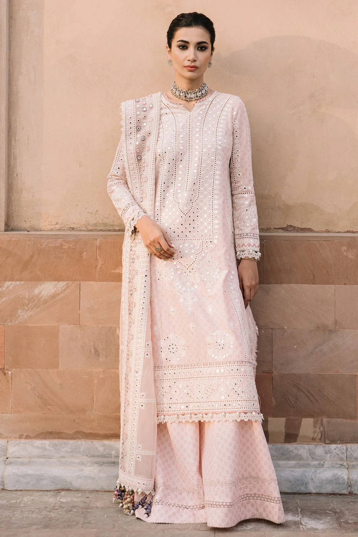 Jazmin Shahkaar Luxury Lawn Collection – Embroidered Luxury Zaha SL24-D14 - Image 6