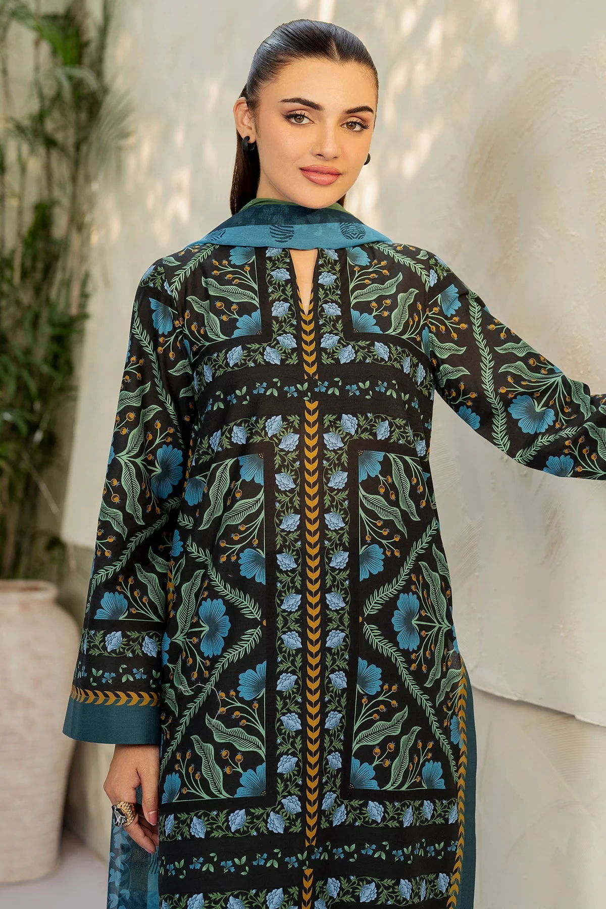 Jazmin Summer Basics – Digital Printed Lawn D-9201 - Image 5