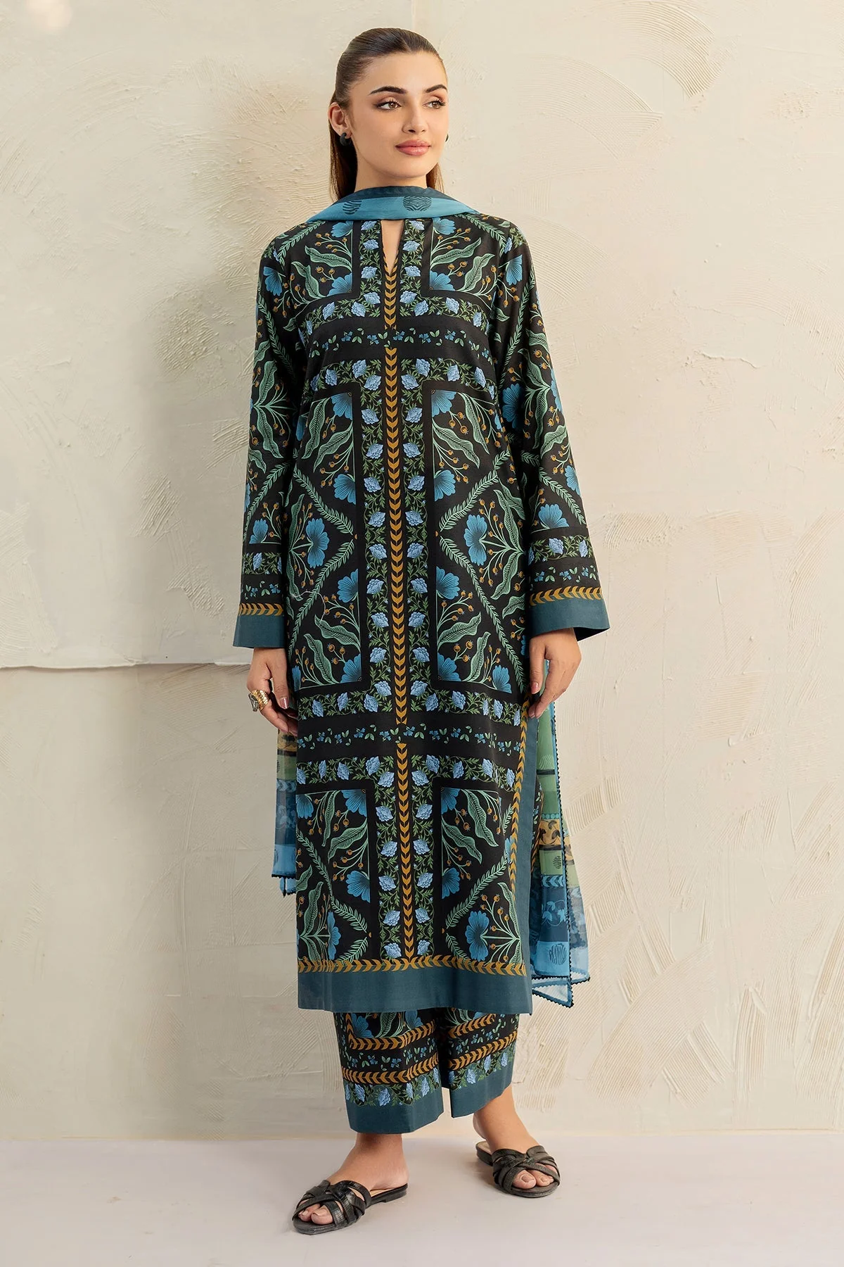 Jazmin Summer Basics – Digital Printed Lawn D-9201 - Image 7