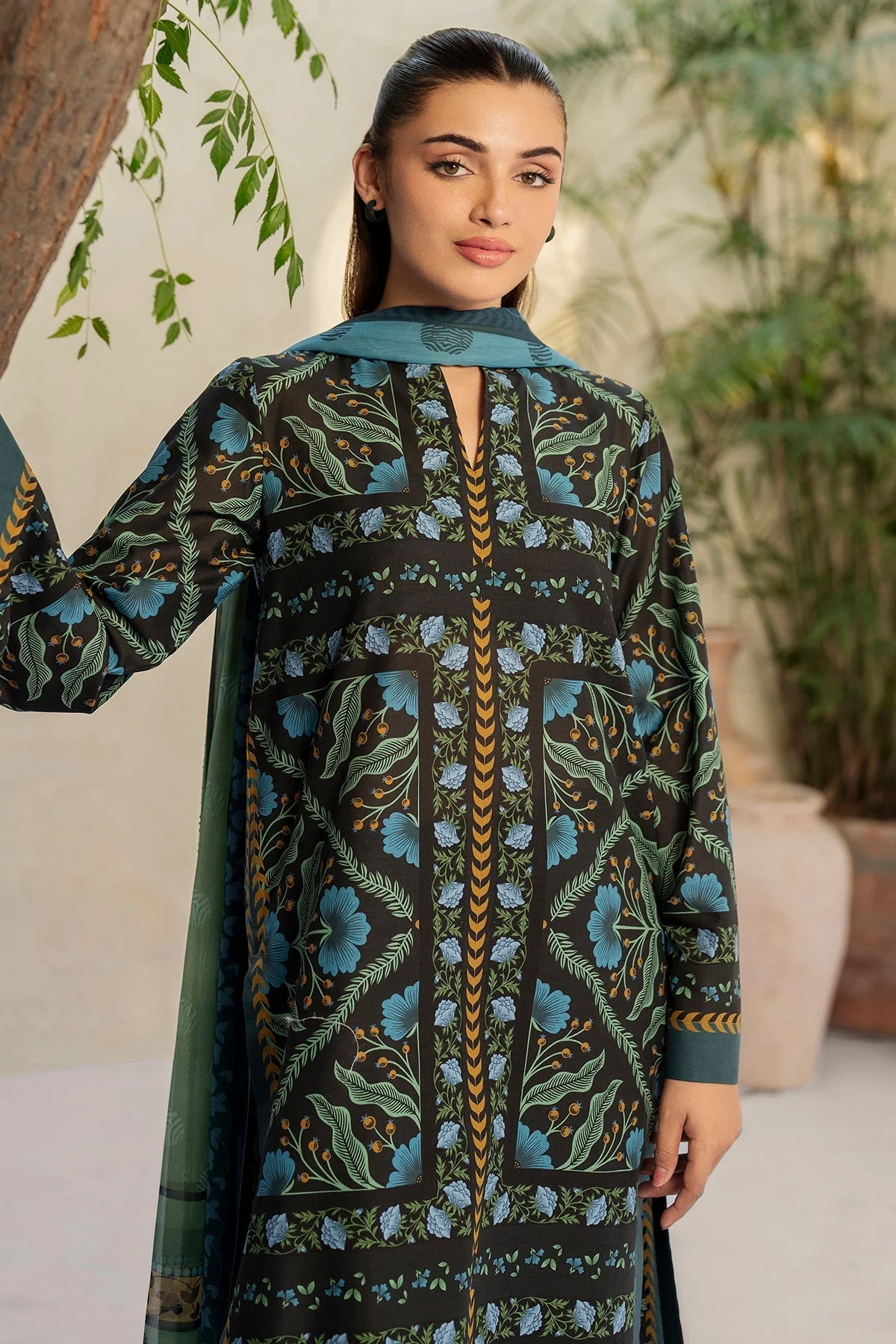 Jazmin Summer Basics – Digital Printed Lawn D-9201 - Image 8
