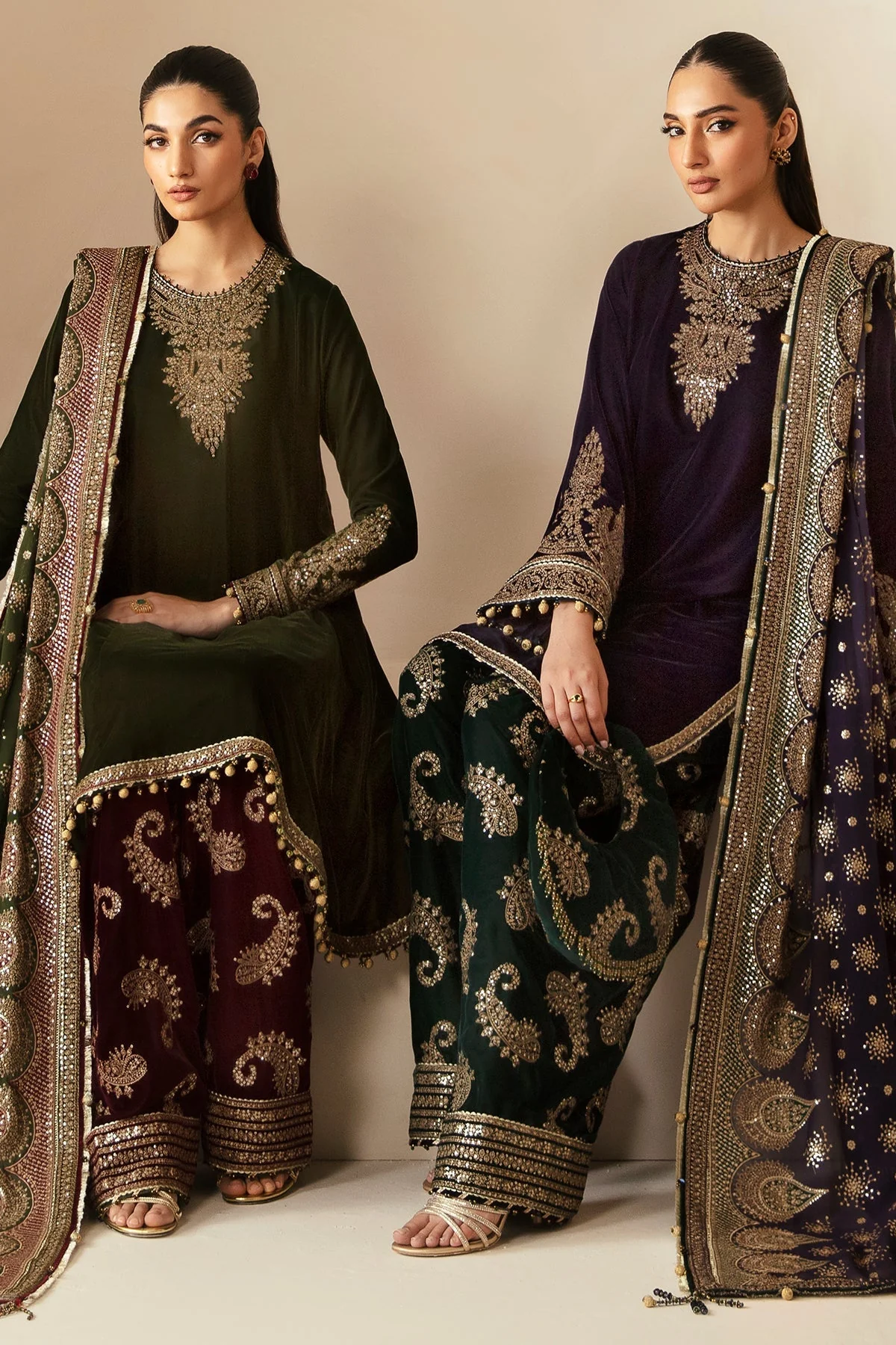 Jazmin The Velvet Edit Embroidered Formals – VF-2029 - Image 8