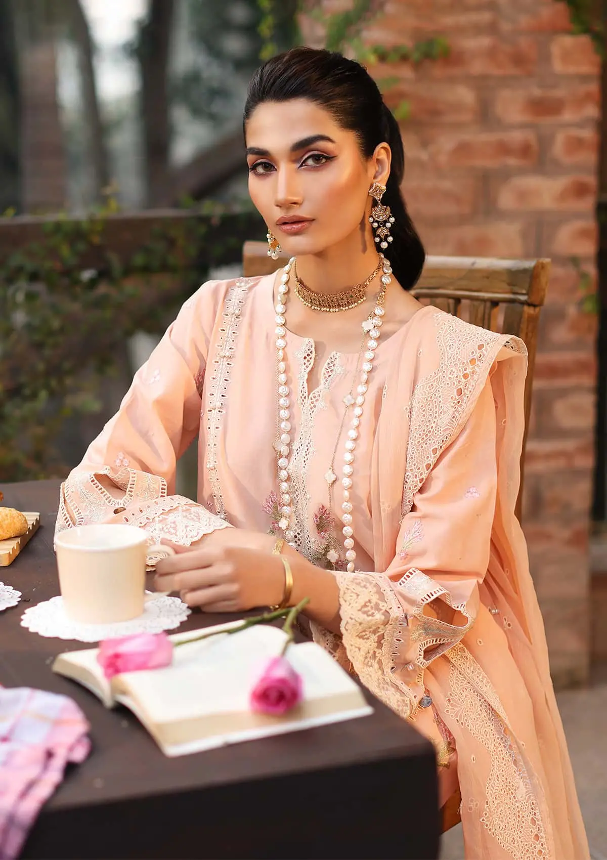 Kahf Festive Premium Lawn Collection 2024 – KFL-11 MAAHRU - Image 8