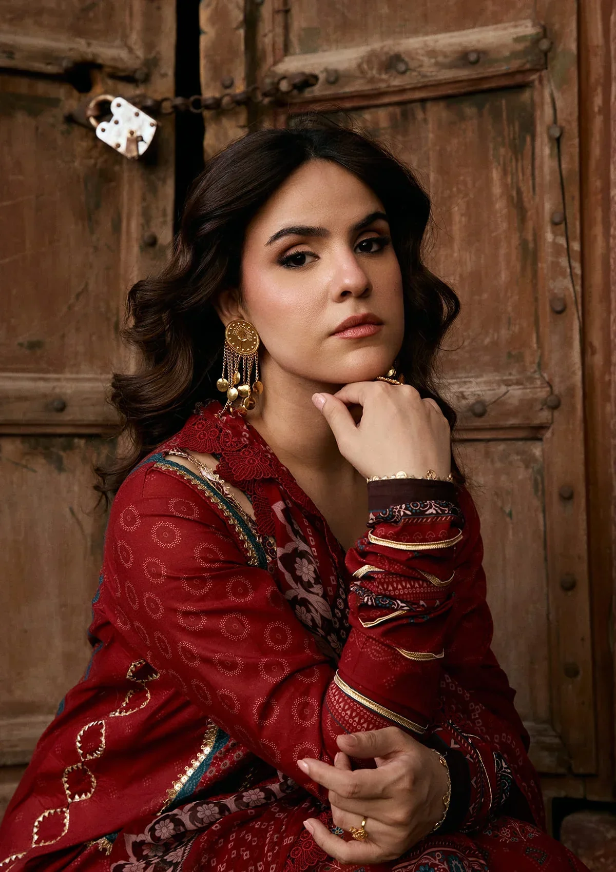 Kahf Prints Lawn – KPS-1A SURKH NOOR - Image 6