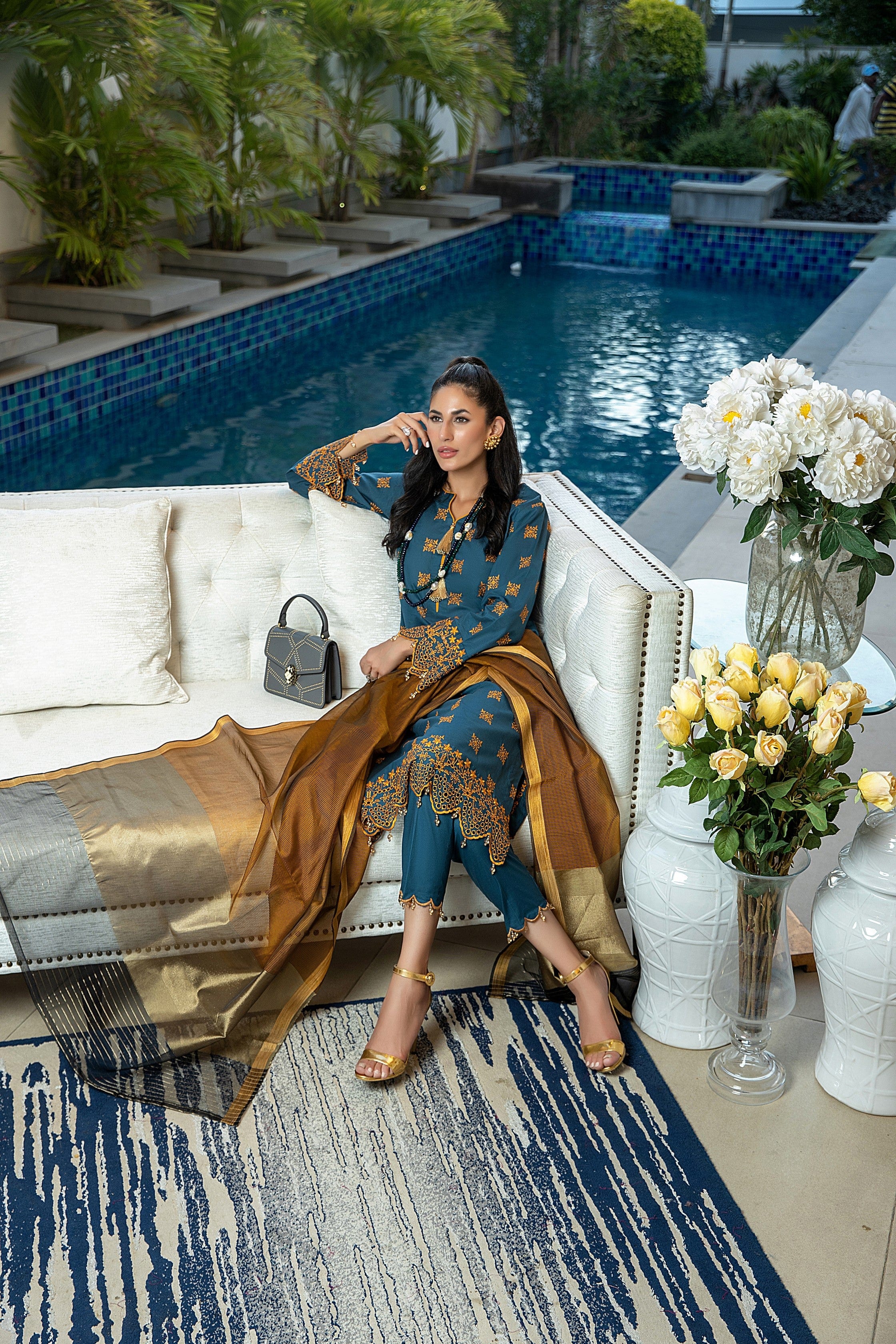 Kalyan Embroidered Lawn Collection Vol-2 2022 – KV2-7 - Image 9