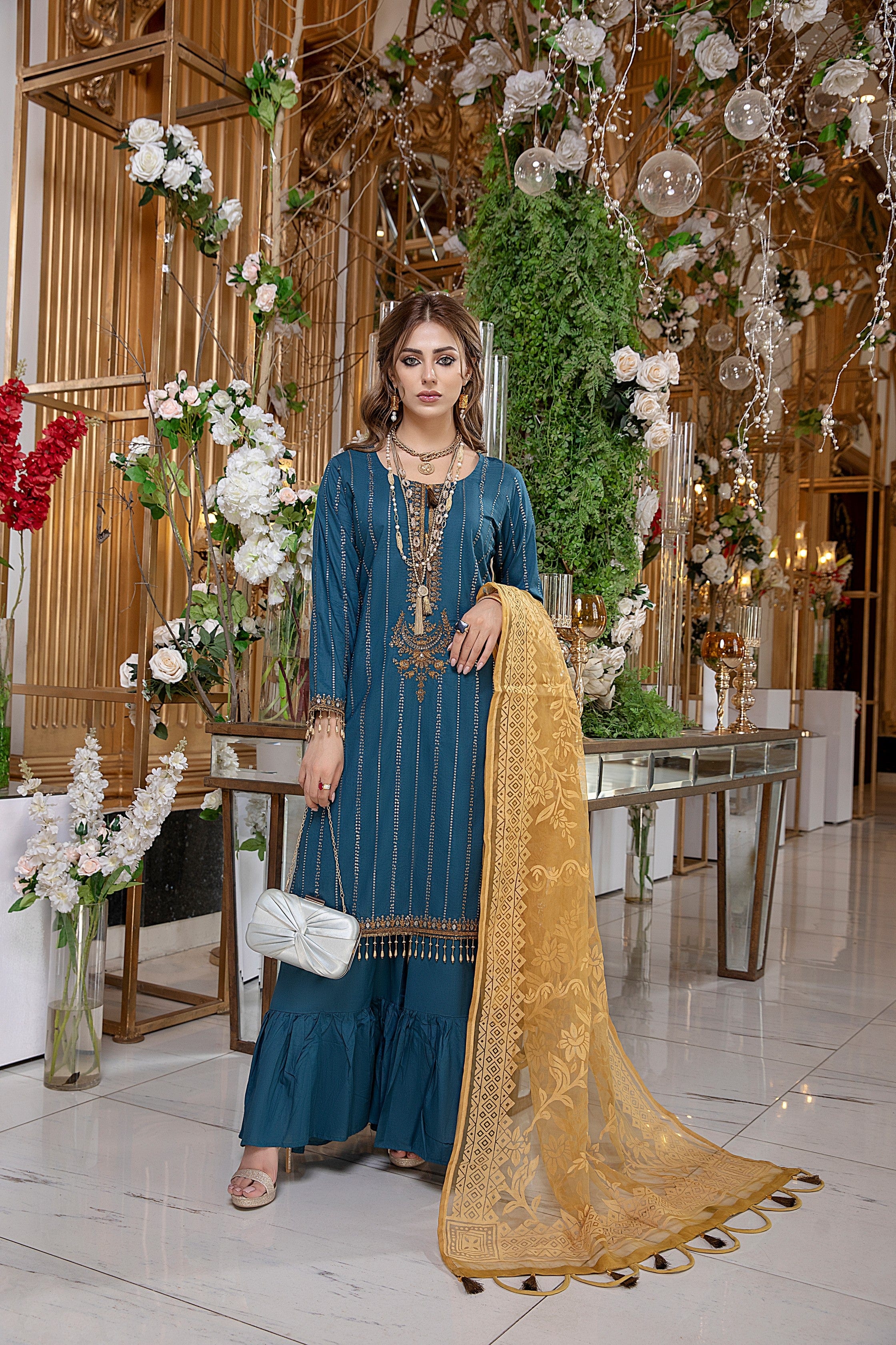 Kalyan Embroidered Lawn Collection (with Burnout Dupatta) – KBO-7 - Image 4