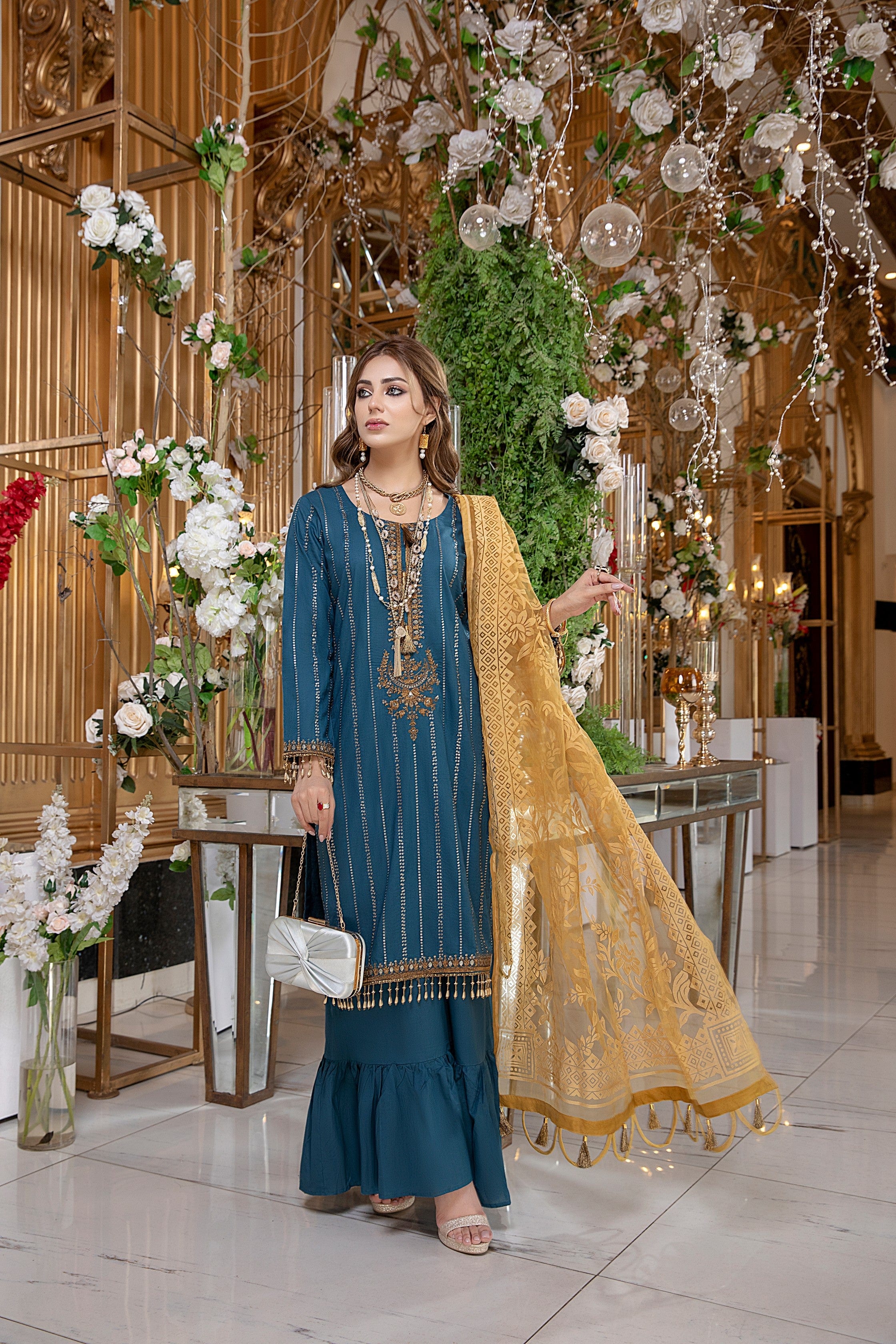 Kalyan Embroidered Lawn Collection (with Burnout Dupatta) – KBO-7 - Image 7