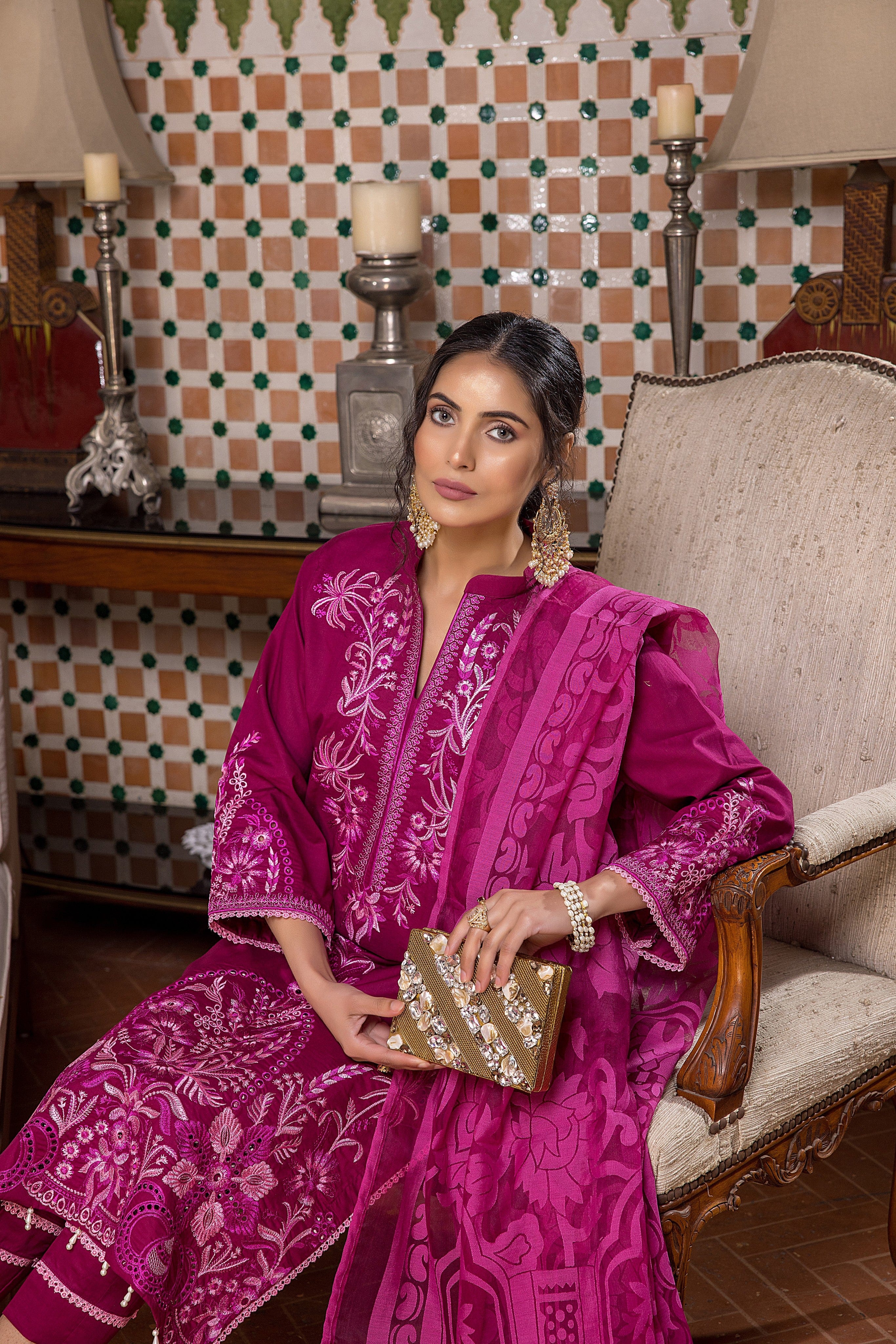 Kalyan Embroidered Lawn Collection (with Burnout Dupatta) Vol-2 – KB022-7 - Image 4
