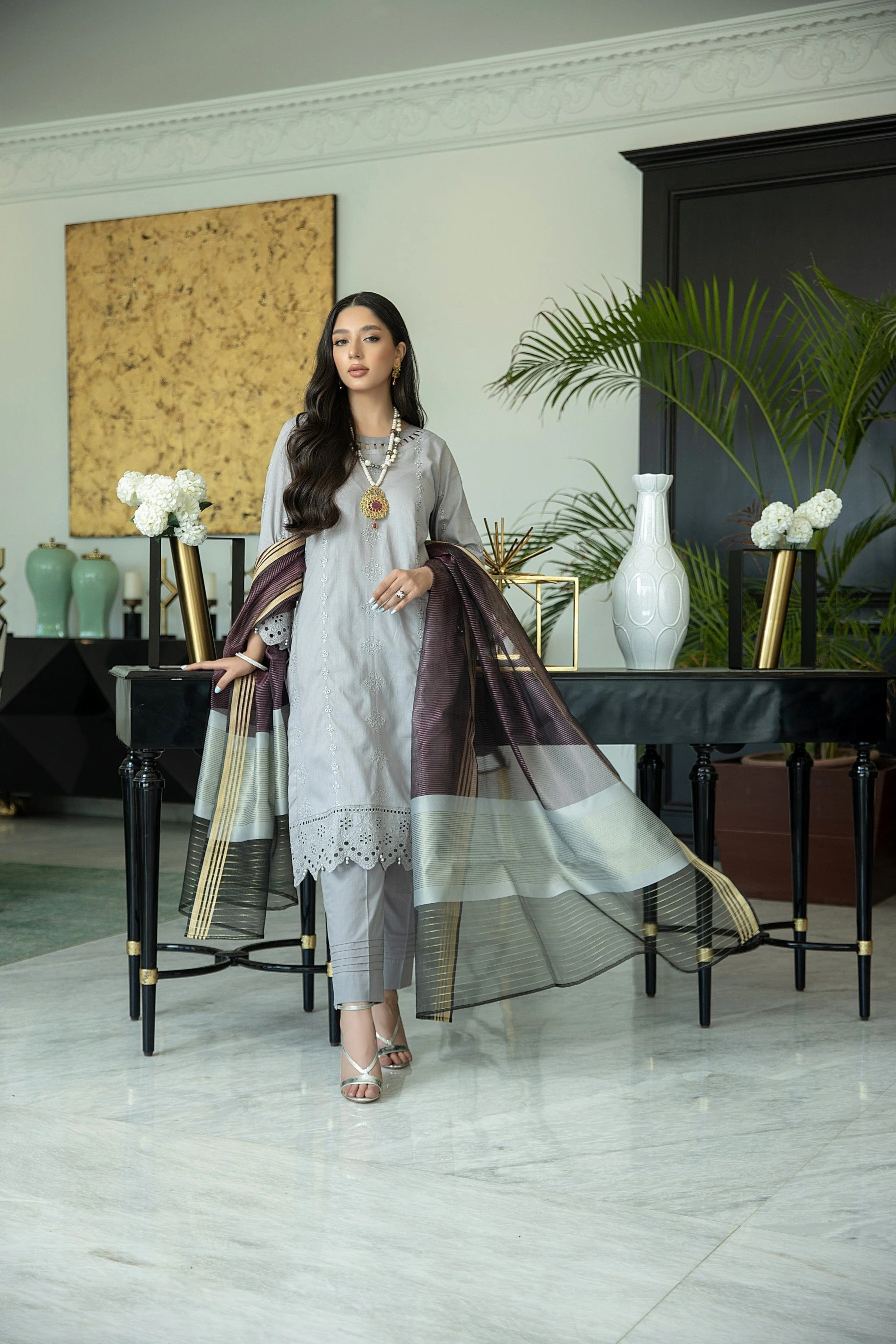 Kalyan Festive Embroidered Collection 2022 – KFE22-3 - Image 4