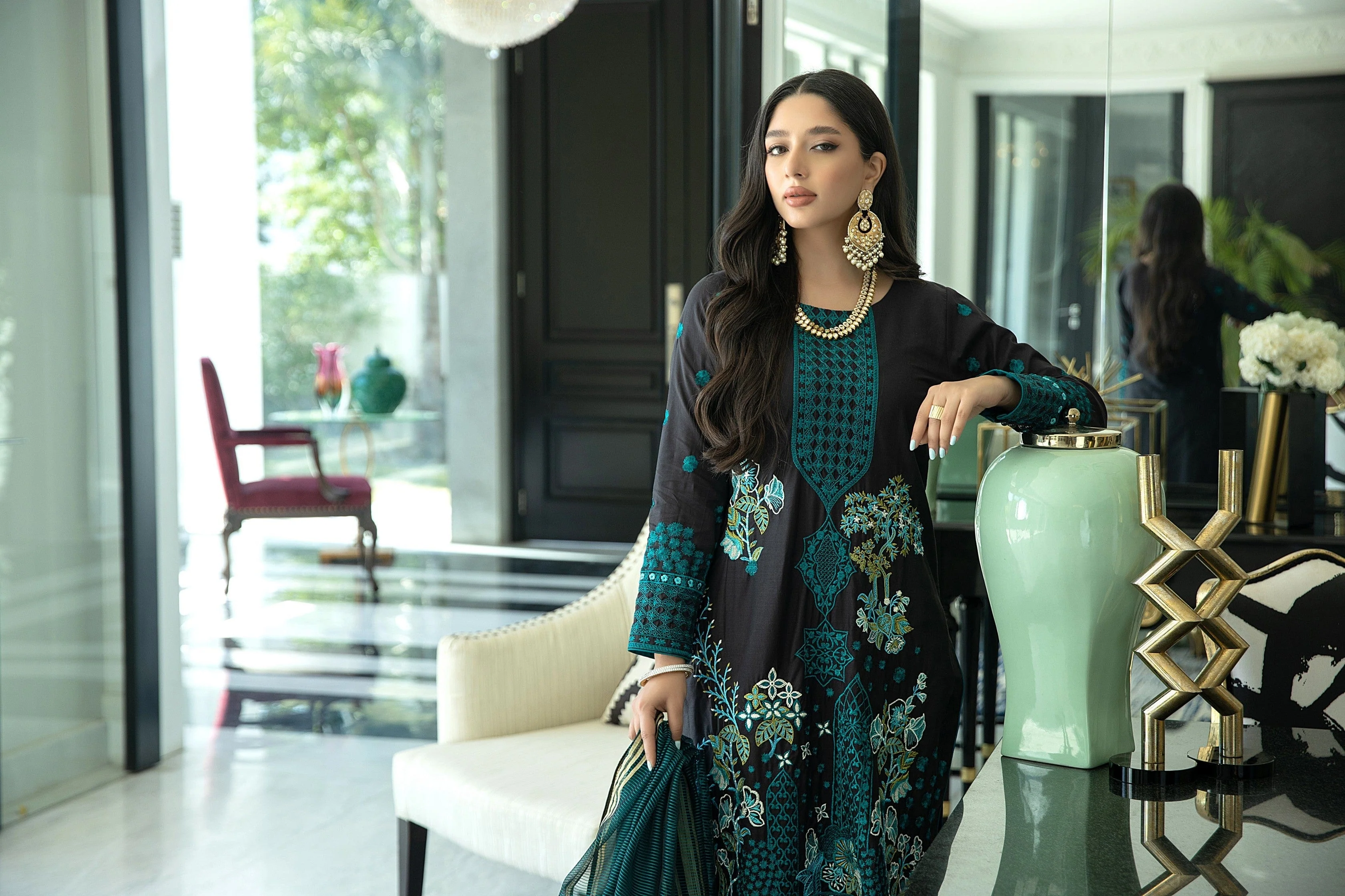 Kalyan Festive Embroidered Collection 2022 – KFE22-4 - Image 4