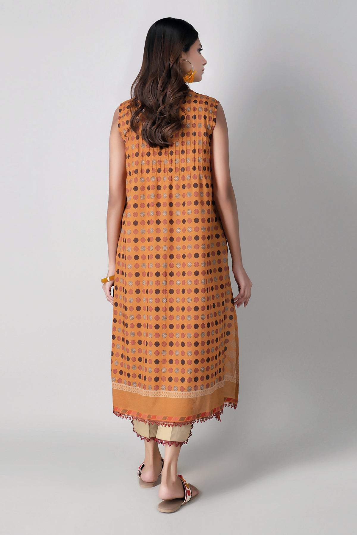 Khaadi Spring Collection 2021 – 2PC Suit · Embroidered Kameez Pants · I21106 Yellow - Image 2