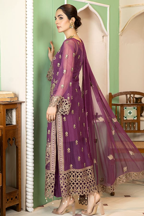 La Bella by Imrozia Embroidered Chiffon Collection – L-238 Zen - Image 6