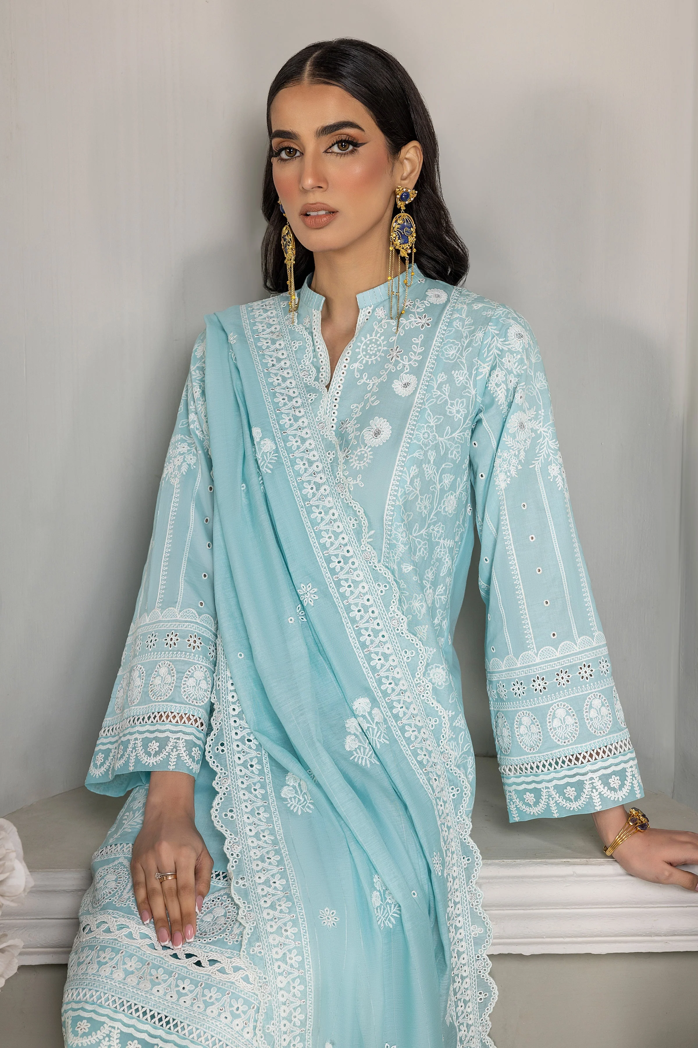 Lakhany Eid Embroidered Lawn Collection 2024 – LG-RM-0044 - Image 5