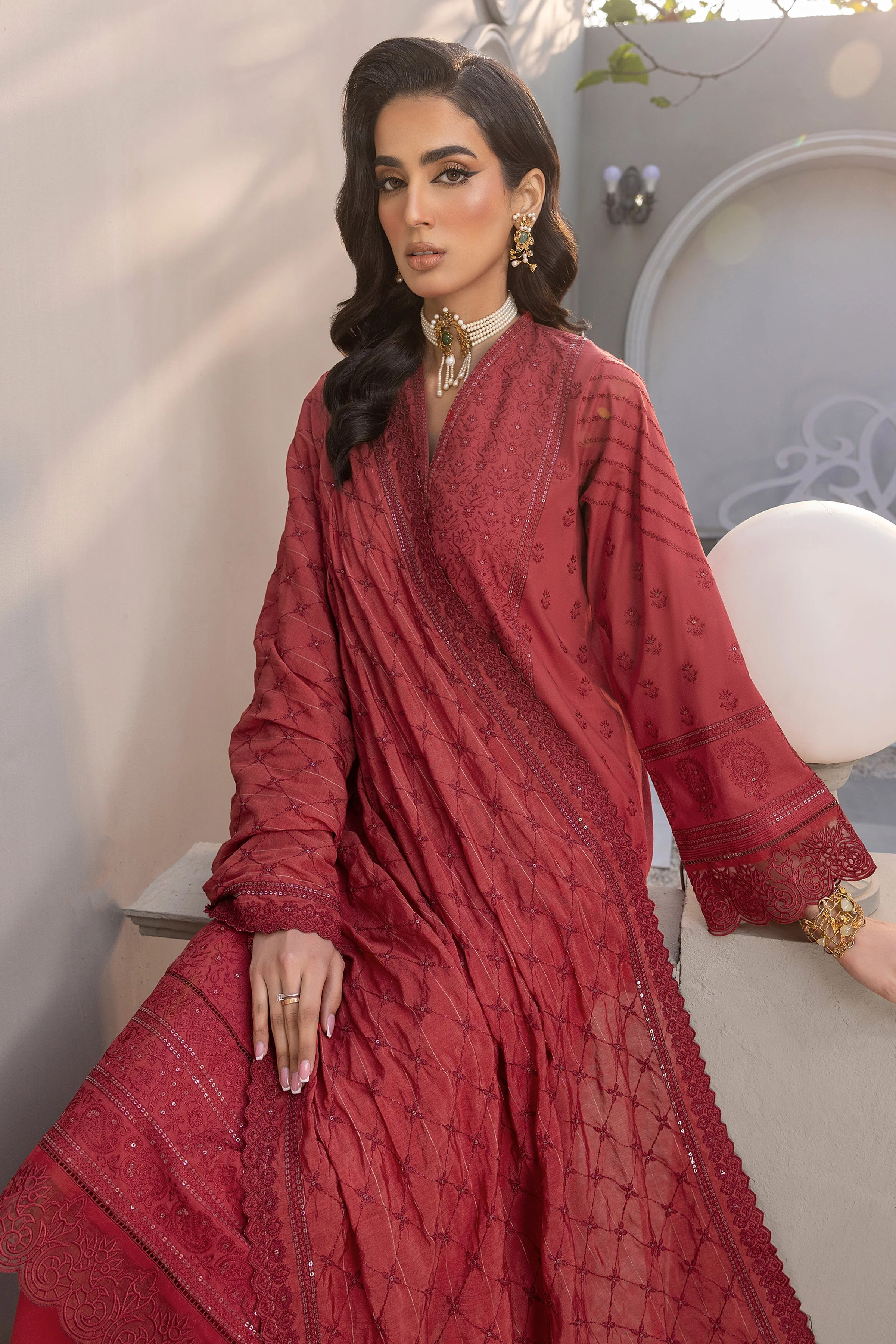 Lakhany Eid Embroidered Lawn Collection 2024 – D-LG-SR-0168 - Image 7