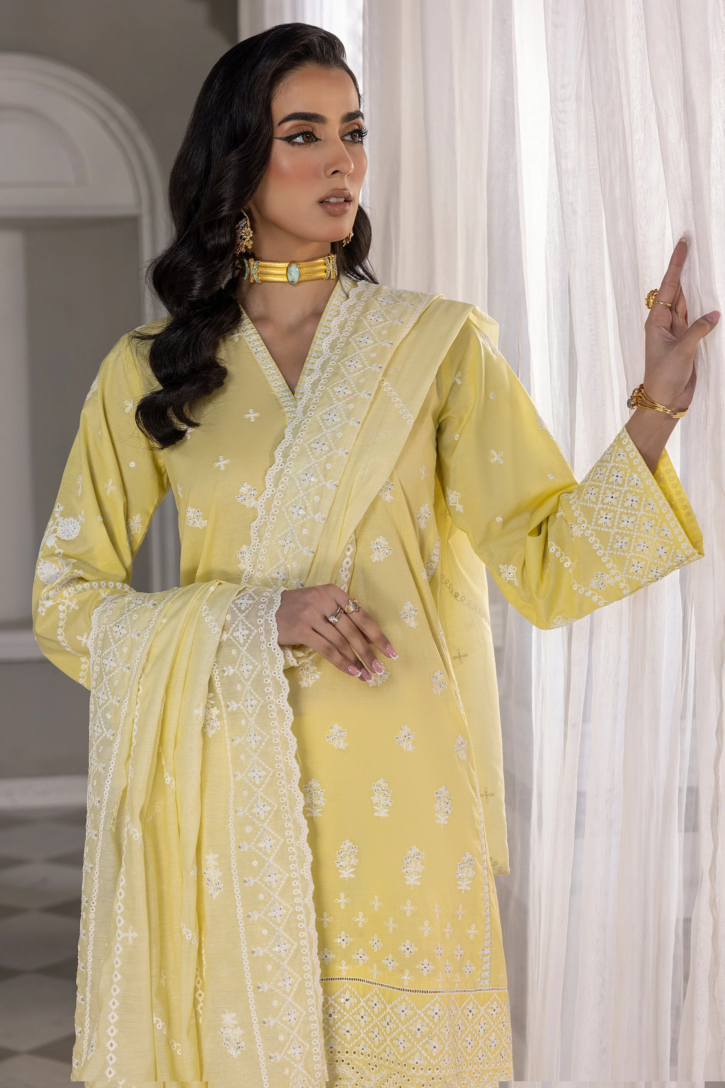 Lakhany Eid Embroidered Lawn Collection 2024 – D-LG-IZ-0085 - Image 3