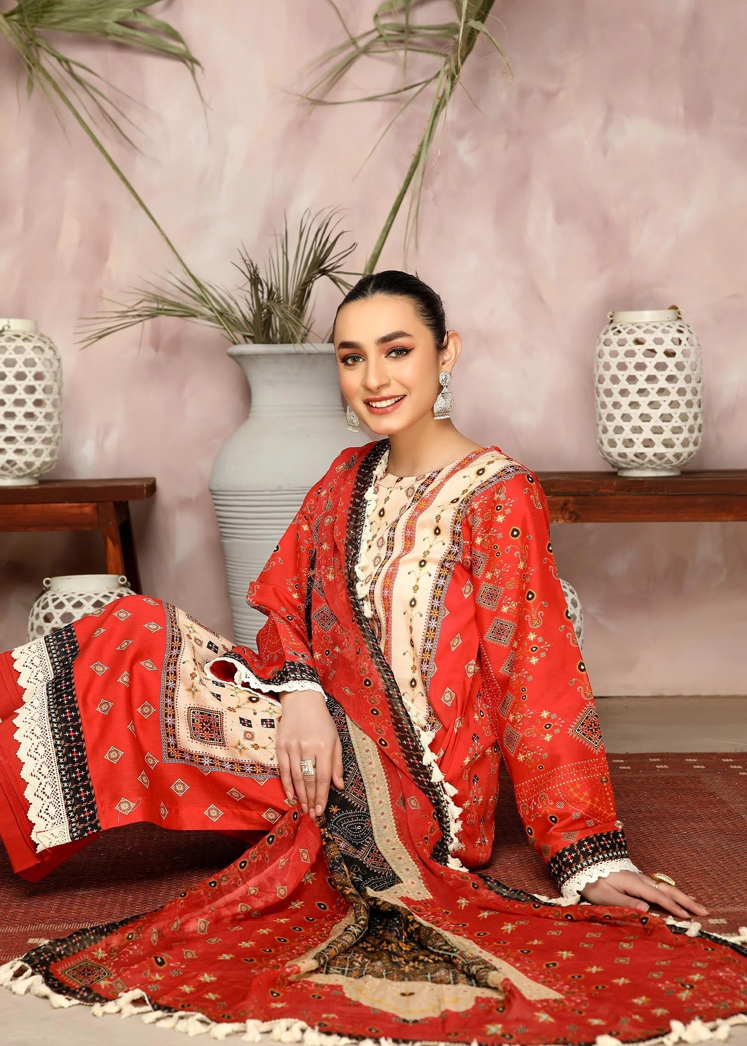 Lala Blossom Lawn Collection – Sorrel - Image 2