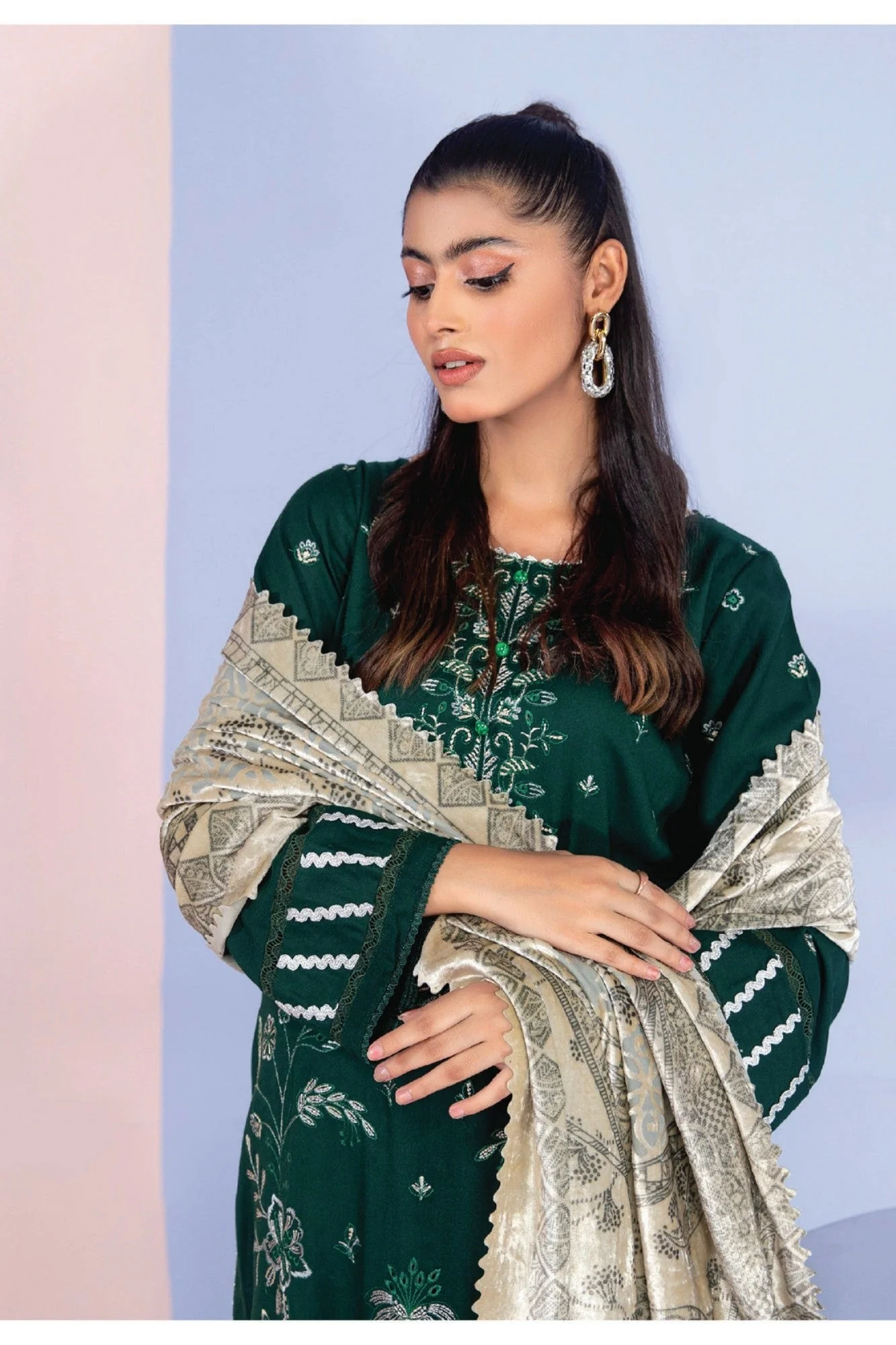 Lala Brocade Exclusive Palachi Winter Collection D-04 - Image 3
