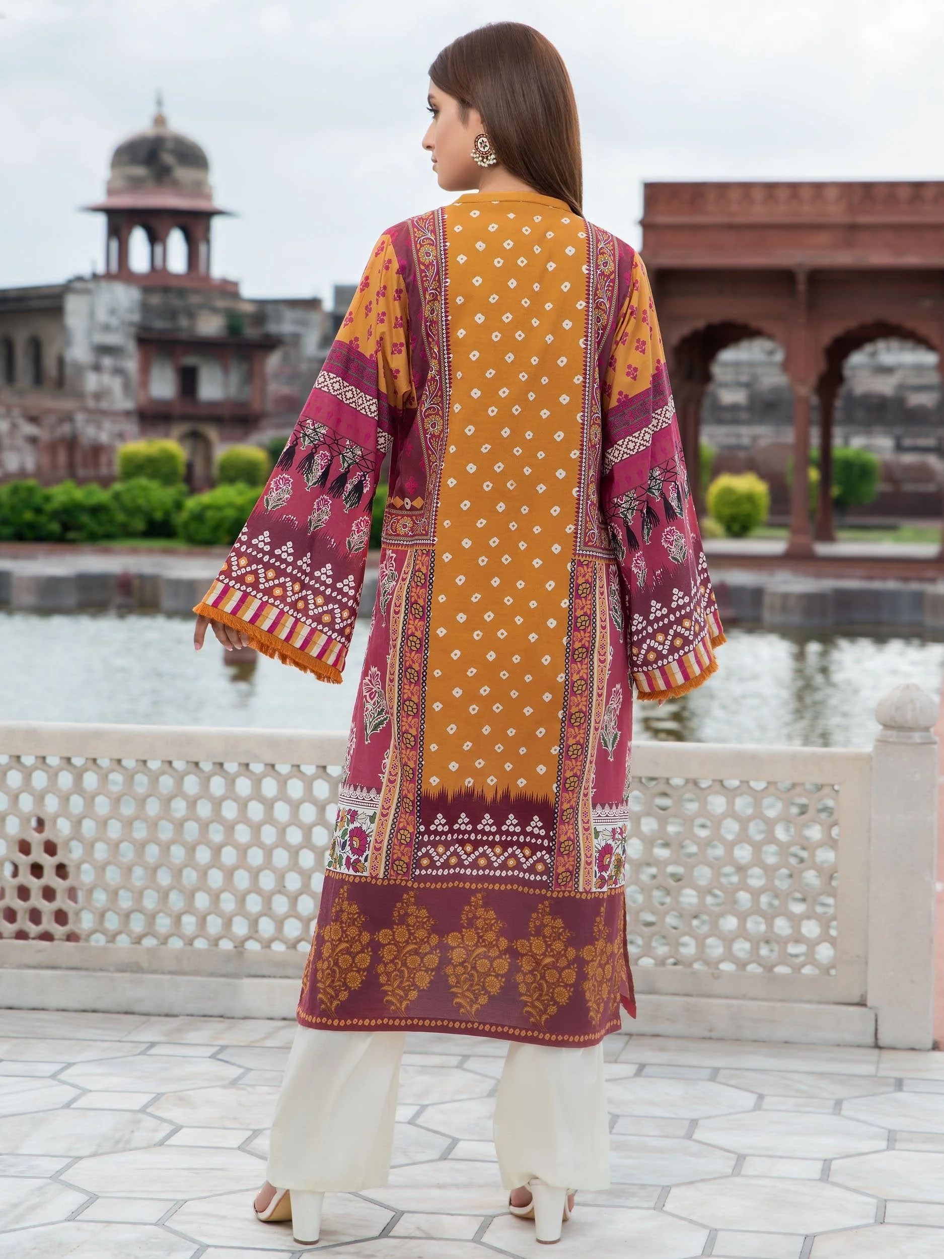 Limelight Cambric Collection 2019 – 2-Pc Cambric Suit – U0698-2PC-RED - Image 5