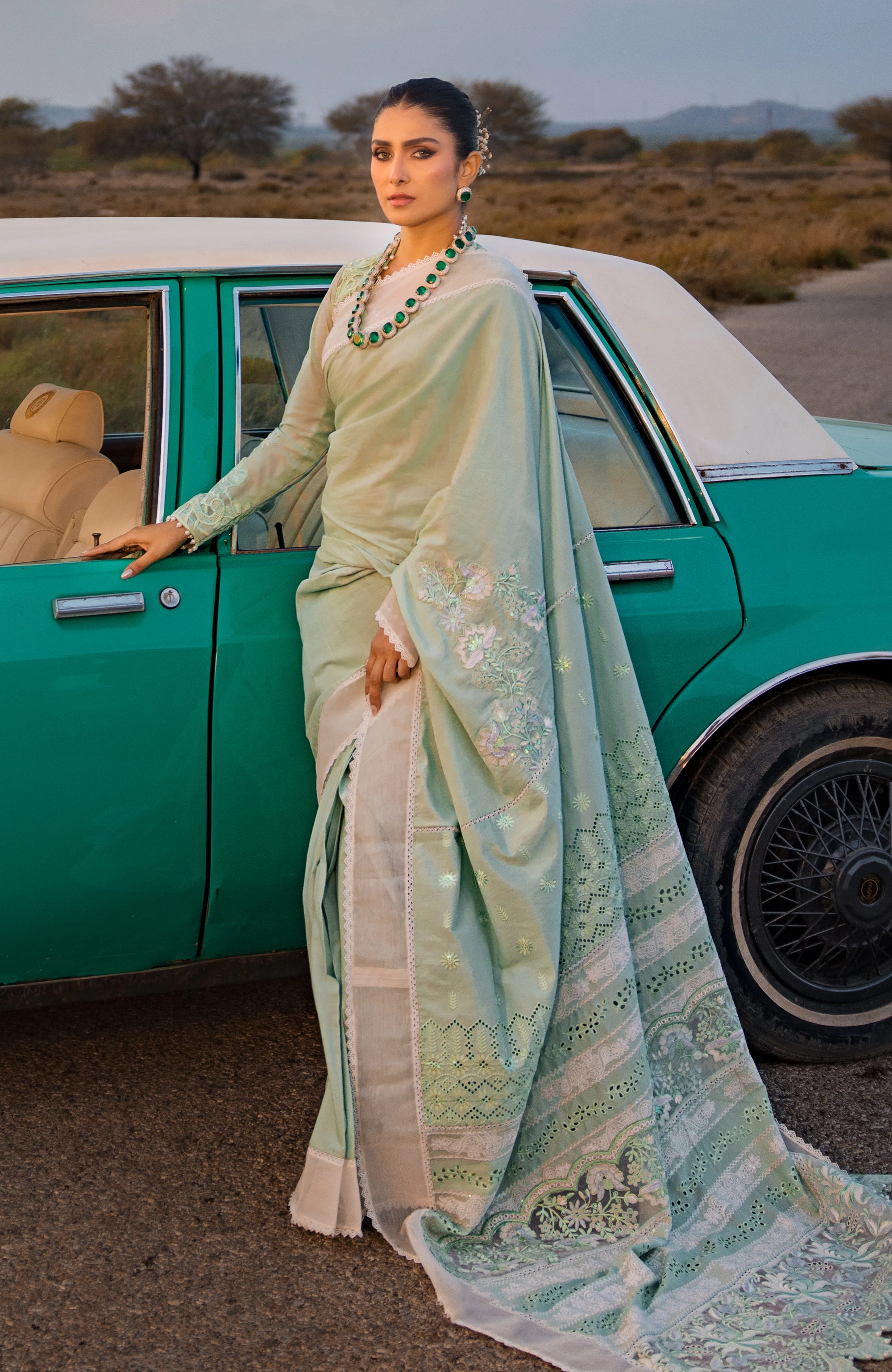 Mahiymaan Eid Edit Lawn Collection – MLL-24-09 Meadow Mint - Image 4