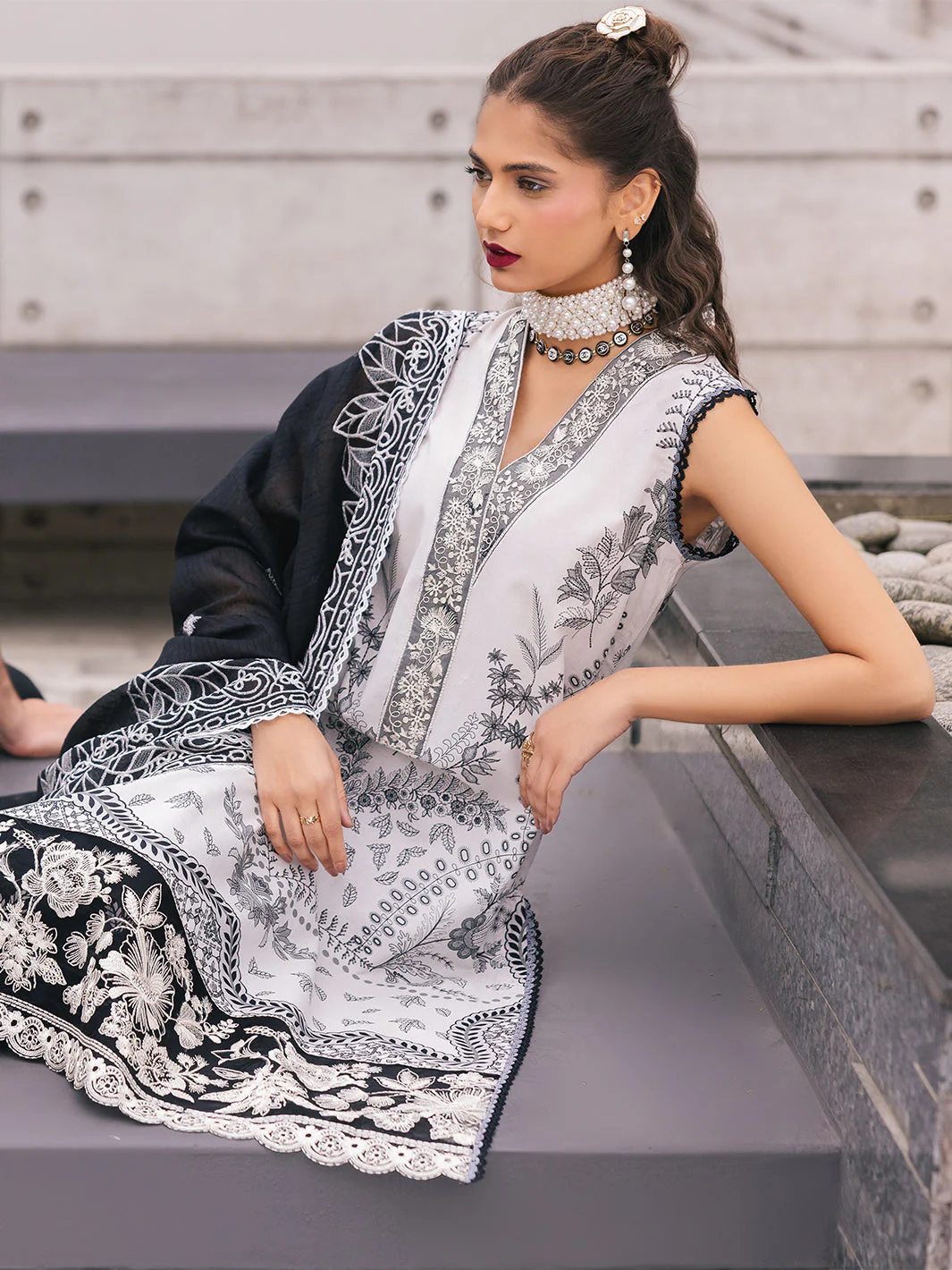 Mahnur Broadway Luxury Lawn – Daisy - Image 7