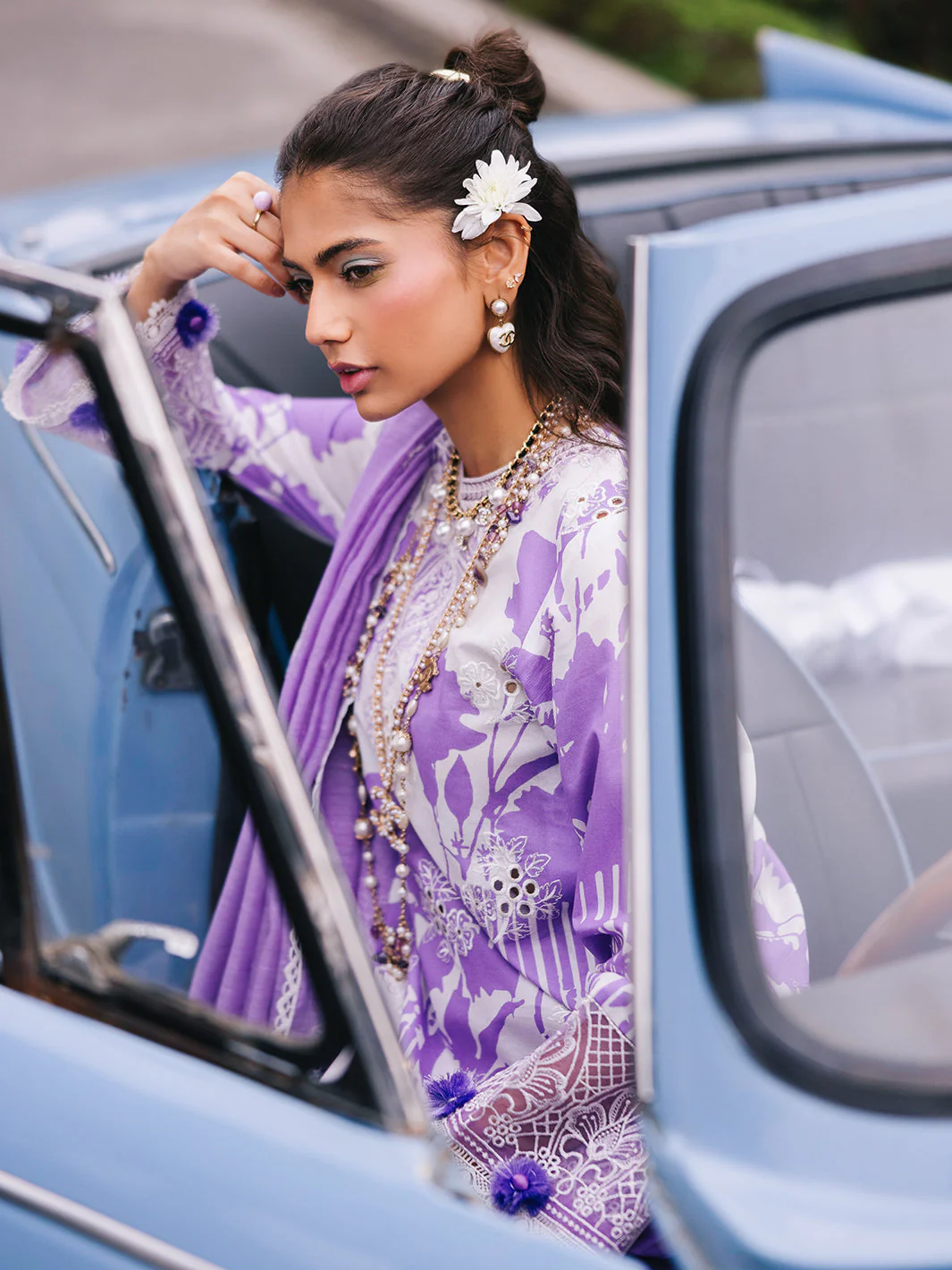 Mahnur Broadway Luxury Lawn – Viola - Image 7