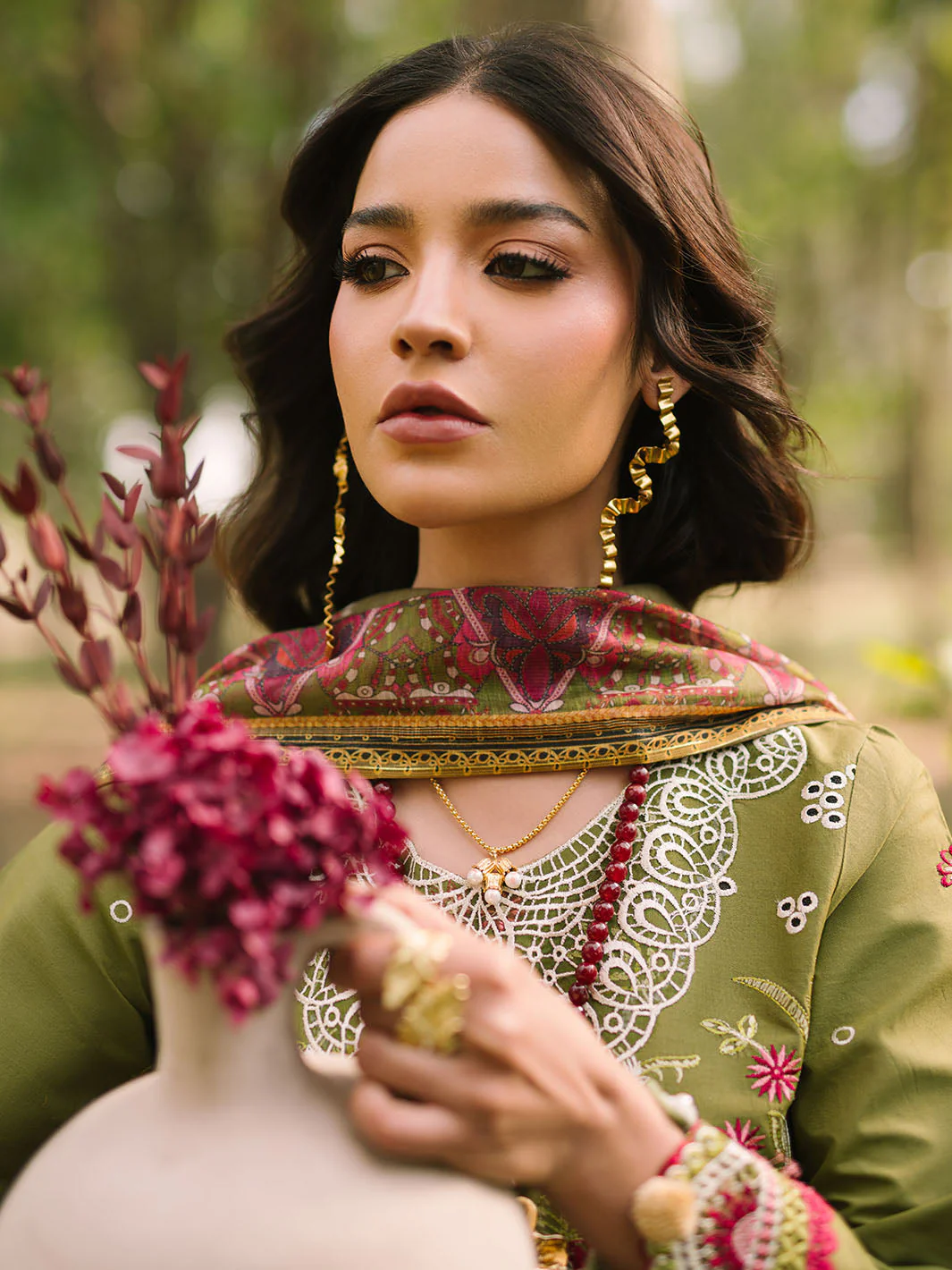 Mahnur Dahlia Luxury Lawn – Saage - Image 5