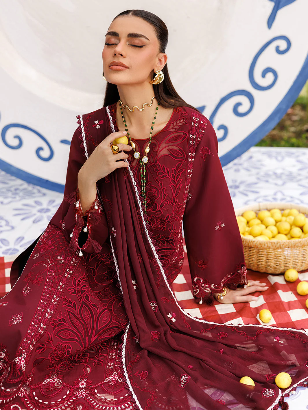 Mahnur Morbagh Luxury Lawn – M-13 - Image 4