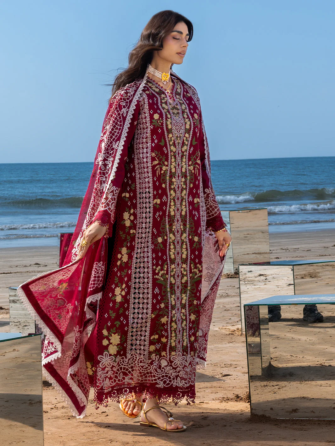 Mahnur Sirene Luxury Lawn – S-011 - Image 7