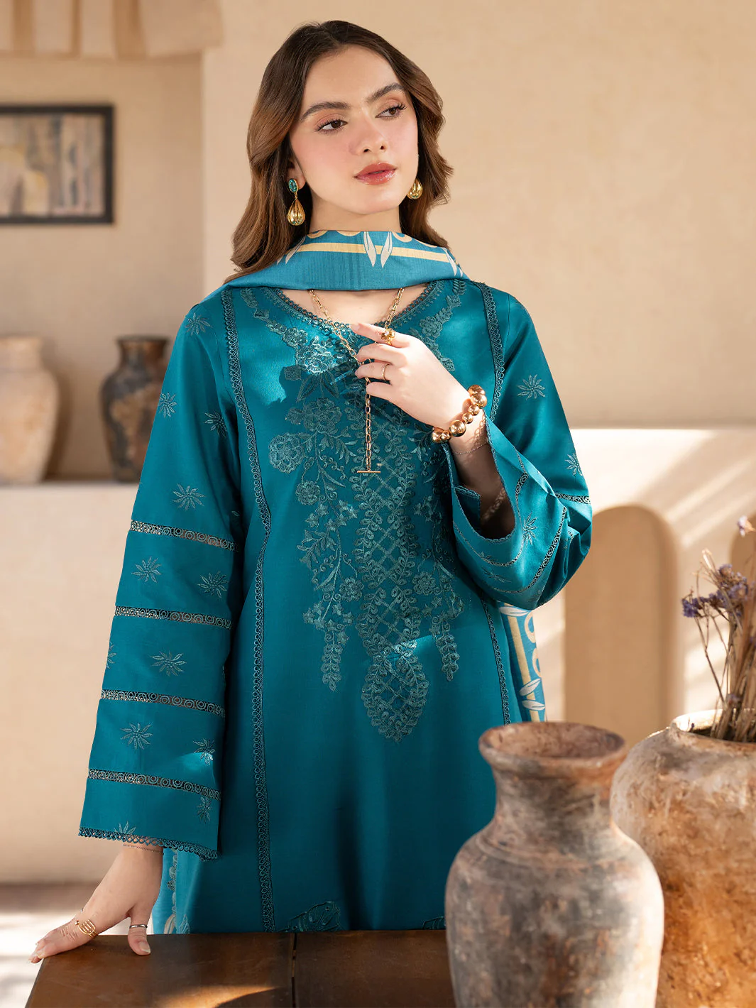 Mahnur Stella Luxury Lawn – SL - 03 B - Image 2