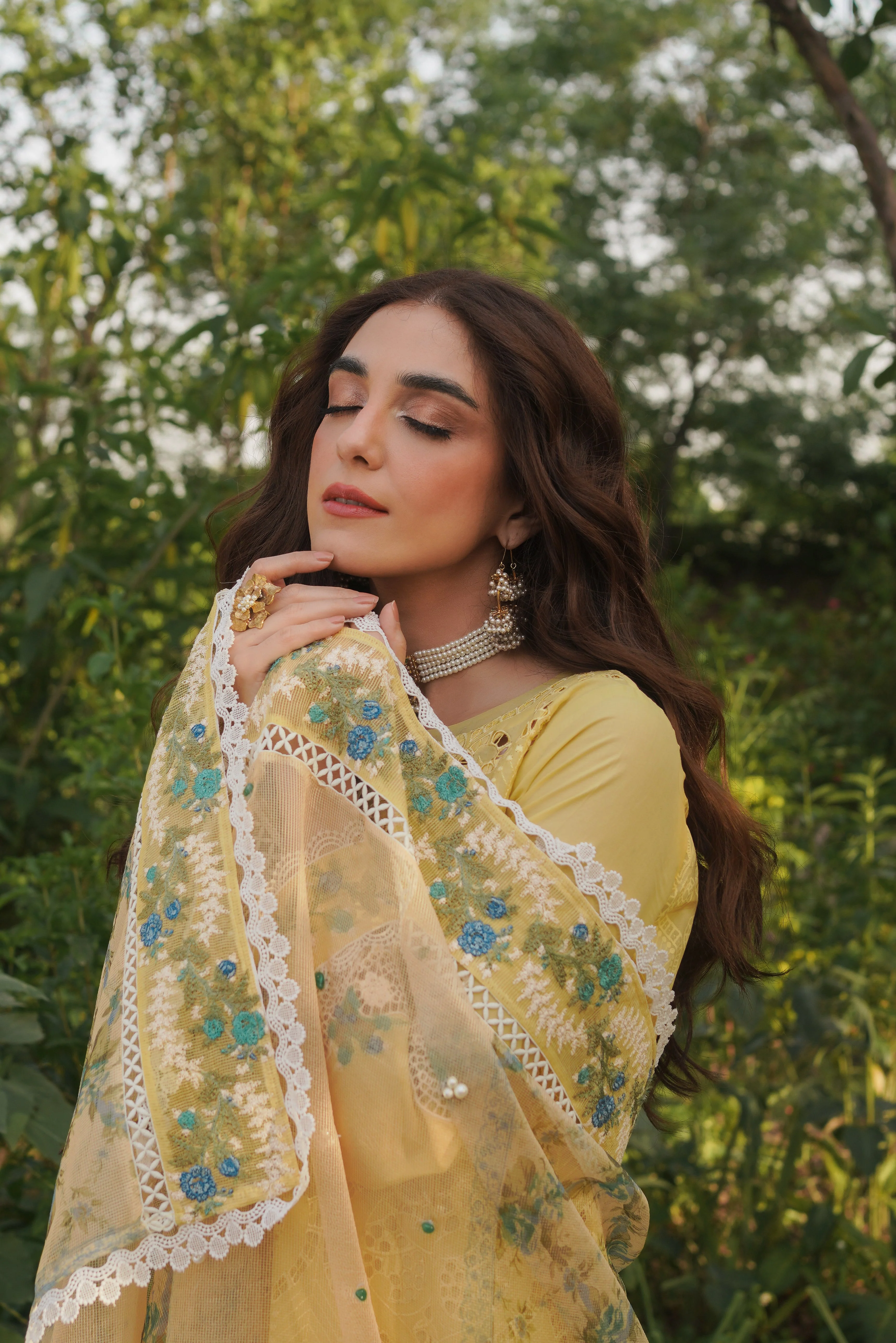 Manara by Maria Asif Baig Luxury Lawn – Nehal - Image 2