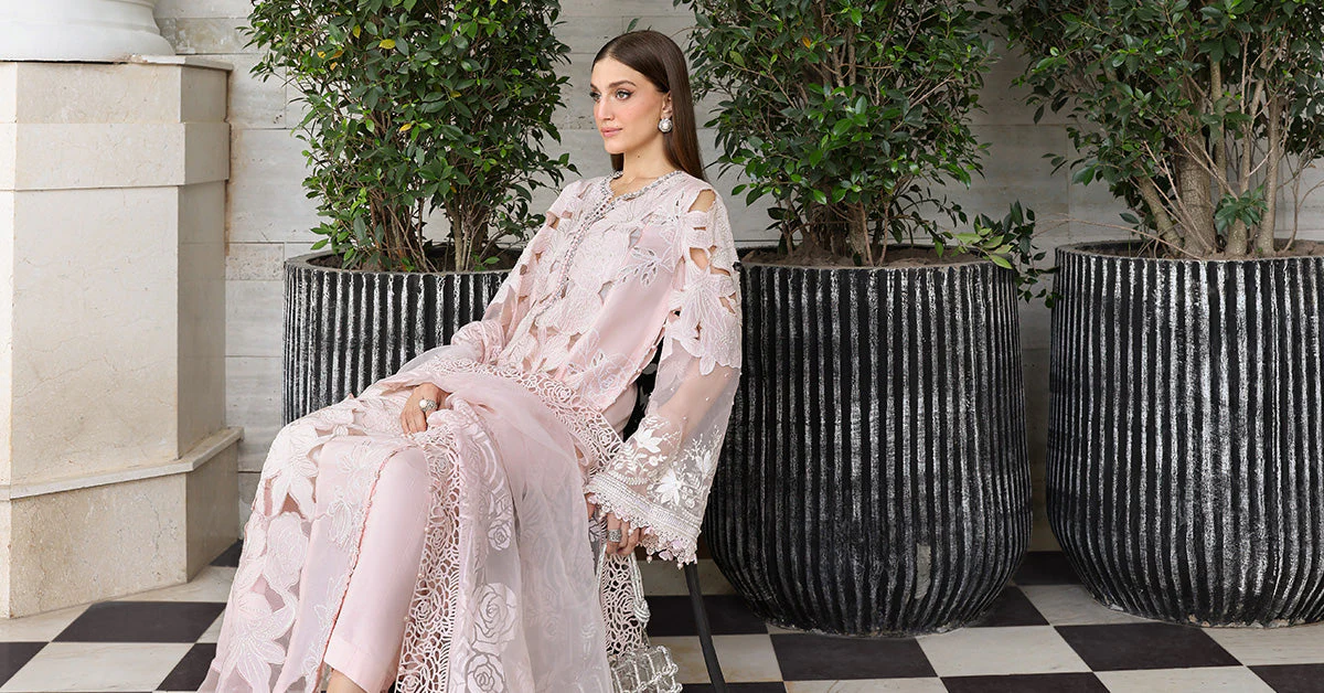 MARIA.B Eid Festive Luxury Lawn – EL26-02 - Image 11
