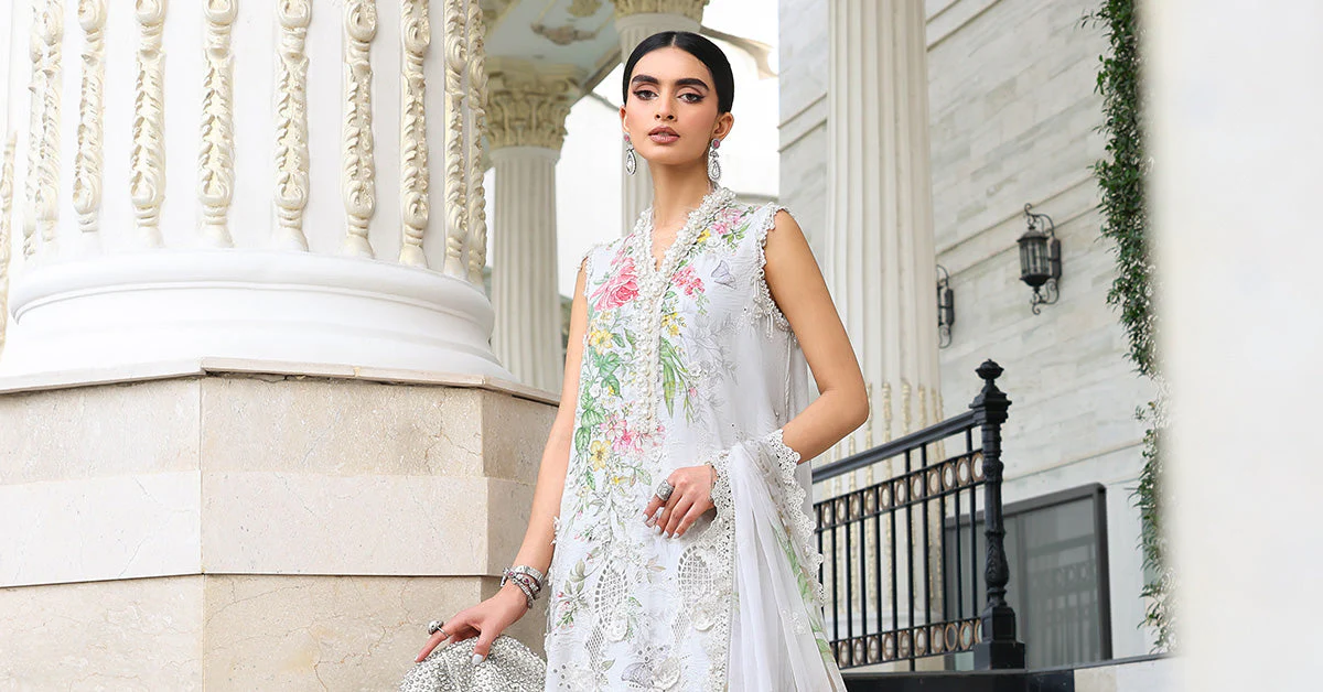 MARIA.B Eid Festive Luxury Lawn – EL26-03 - Image 7