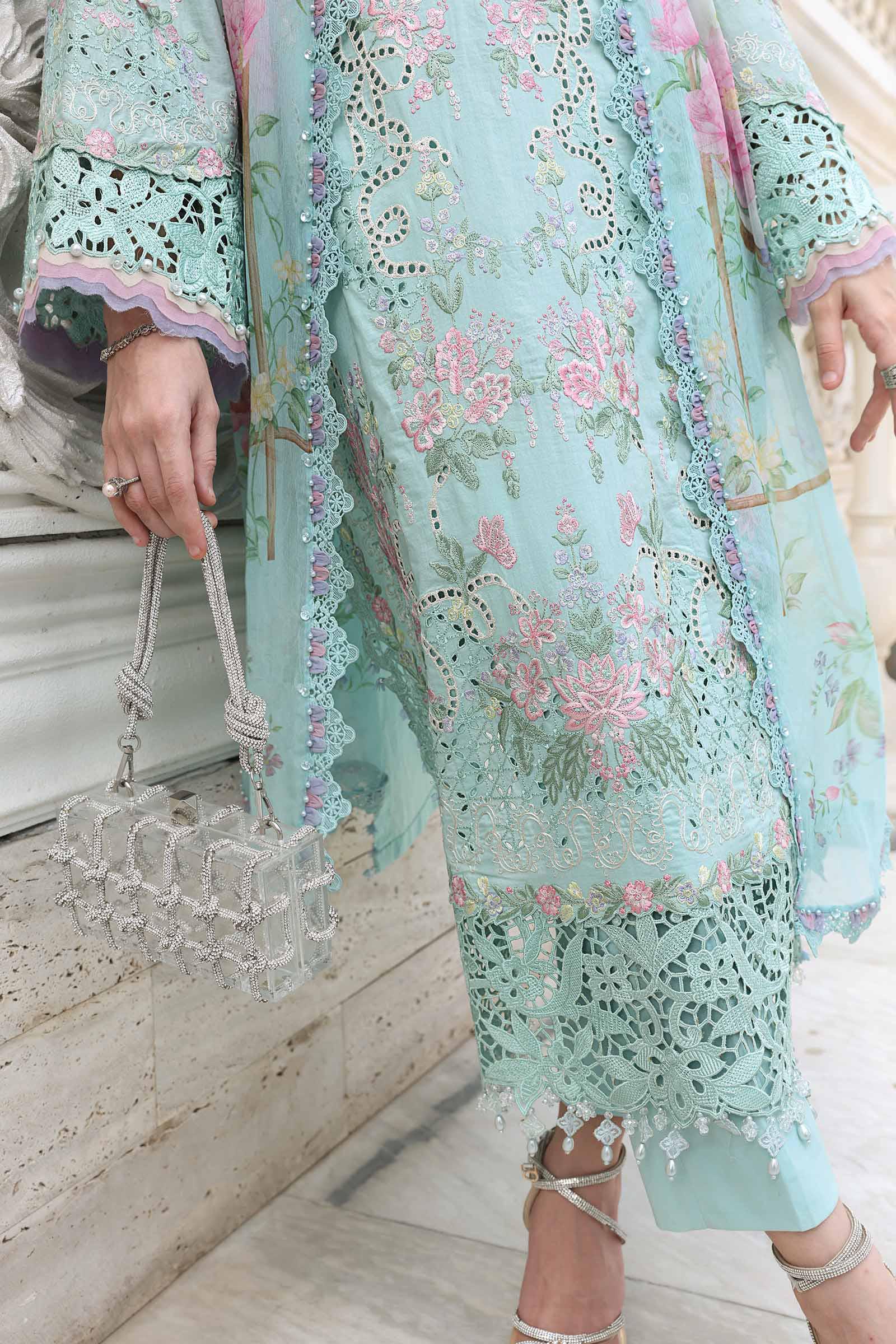 MARIA.B Eid Festive Luxury Lawn – EL26-15 - Image 7