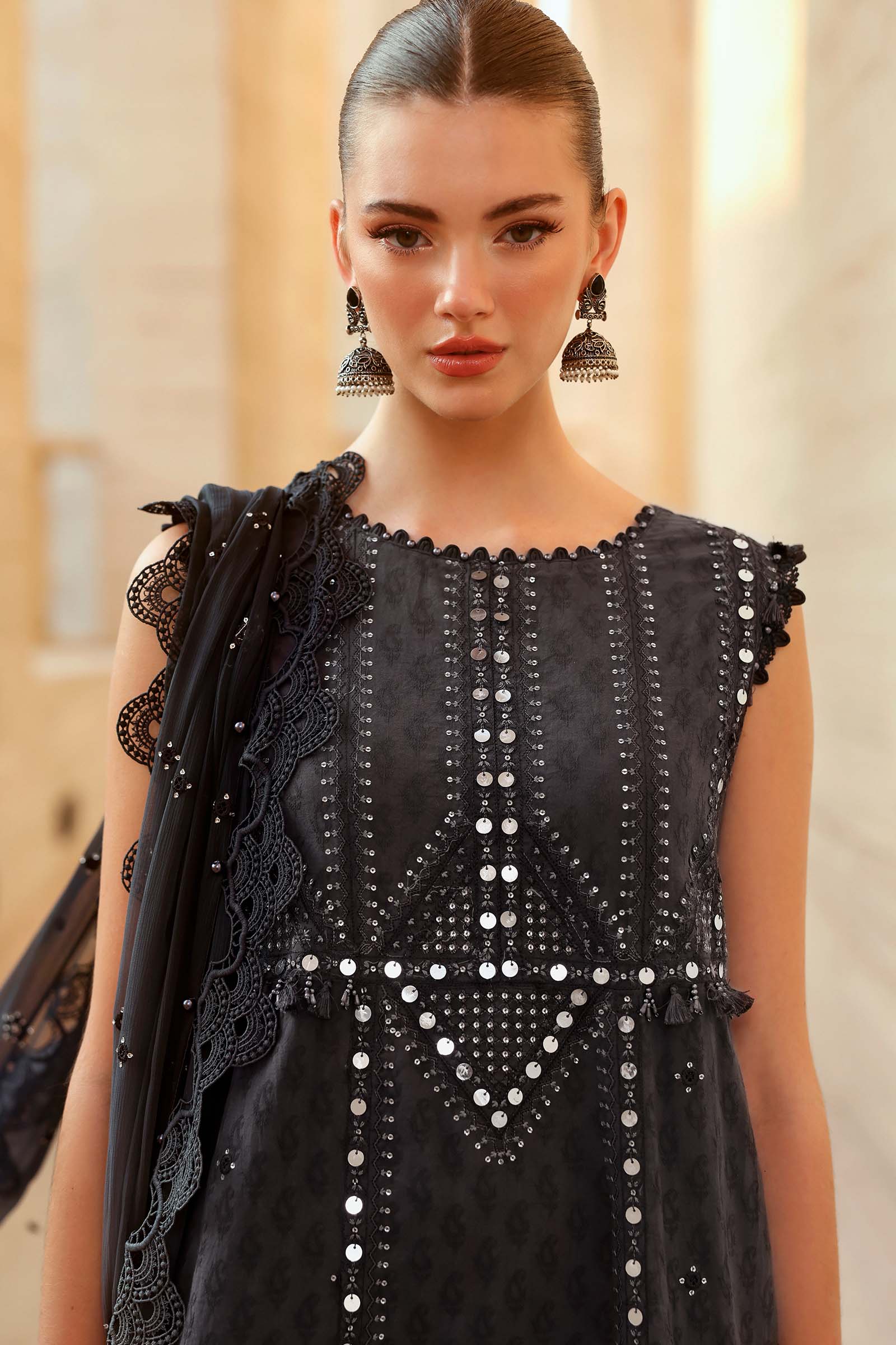 MARIA.B Eid Luxury Lawn – D2602B - Image 7