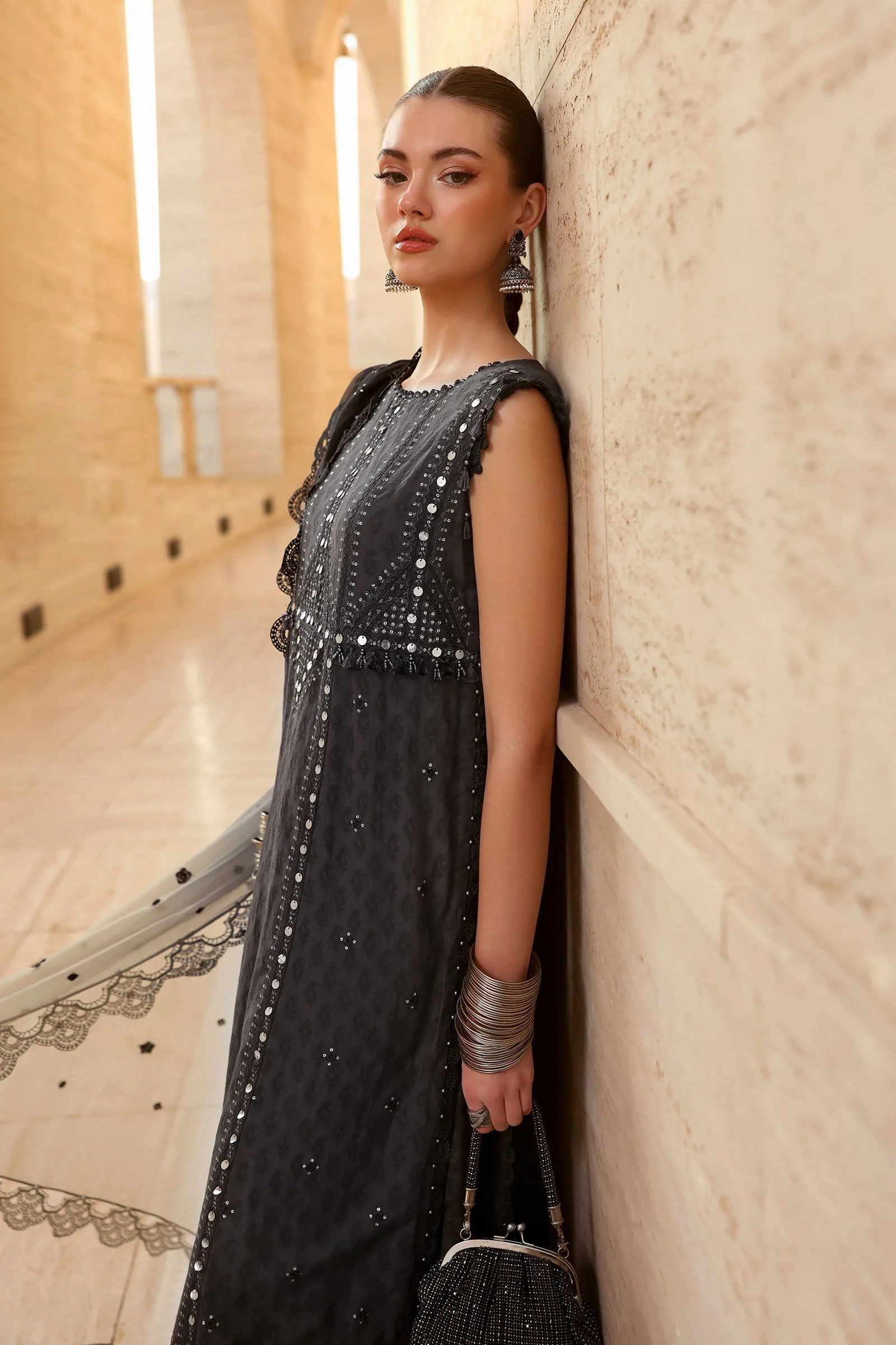 MARIA.B Eid Luxury Lawn – D2602B - Image 8