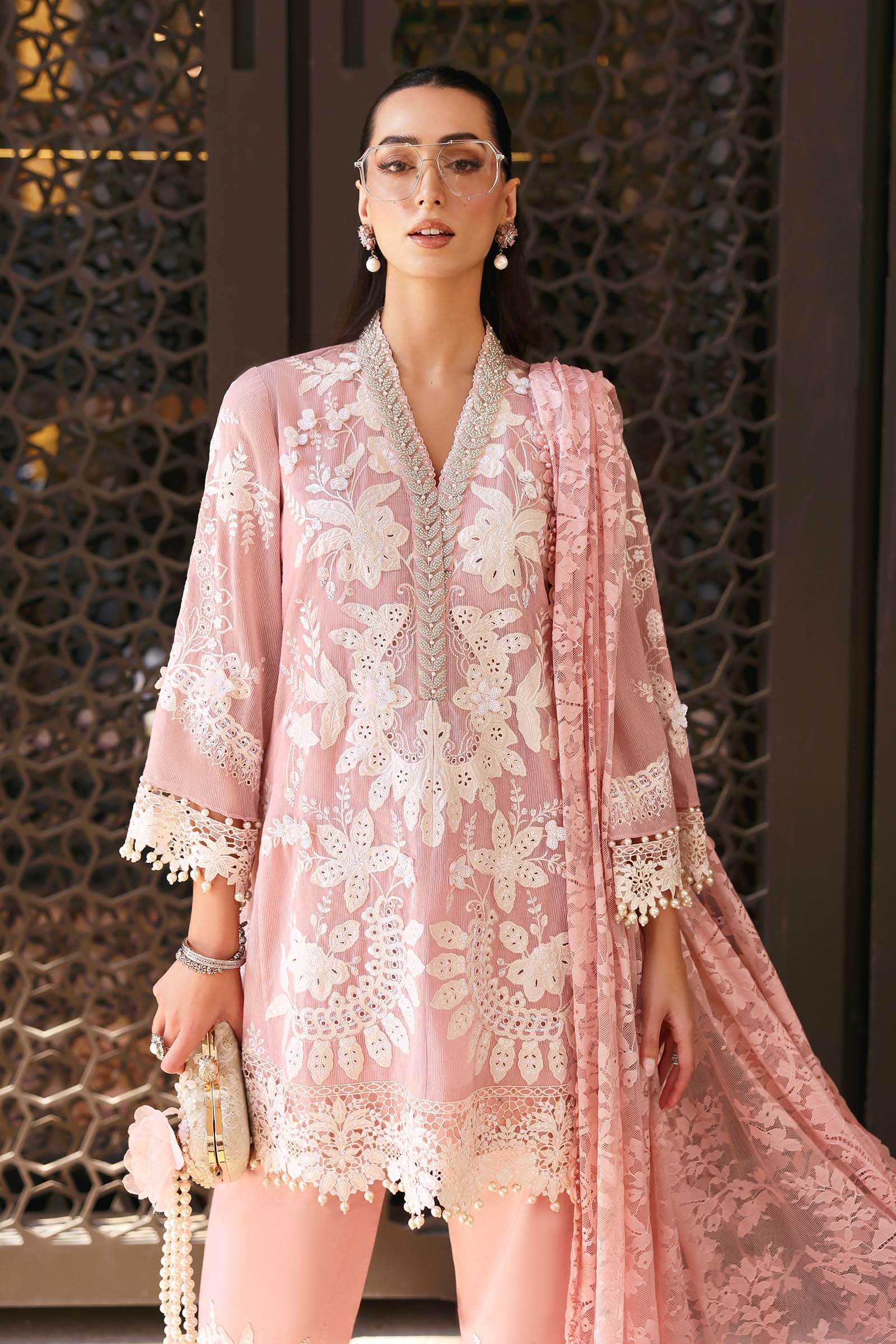 MARIA.B Eid Luxury Lawn – D2603A - Image 5