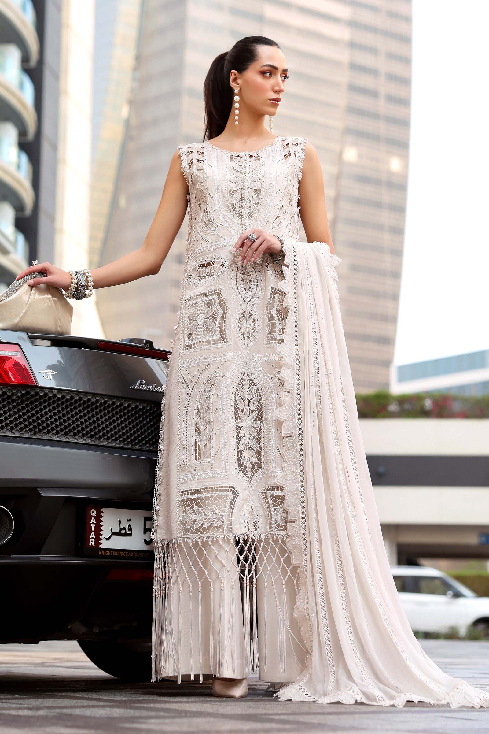 MARIA.B Eid Luxury Lawn – D2608A - Image 2