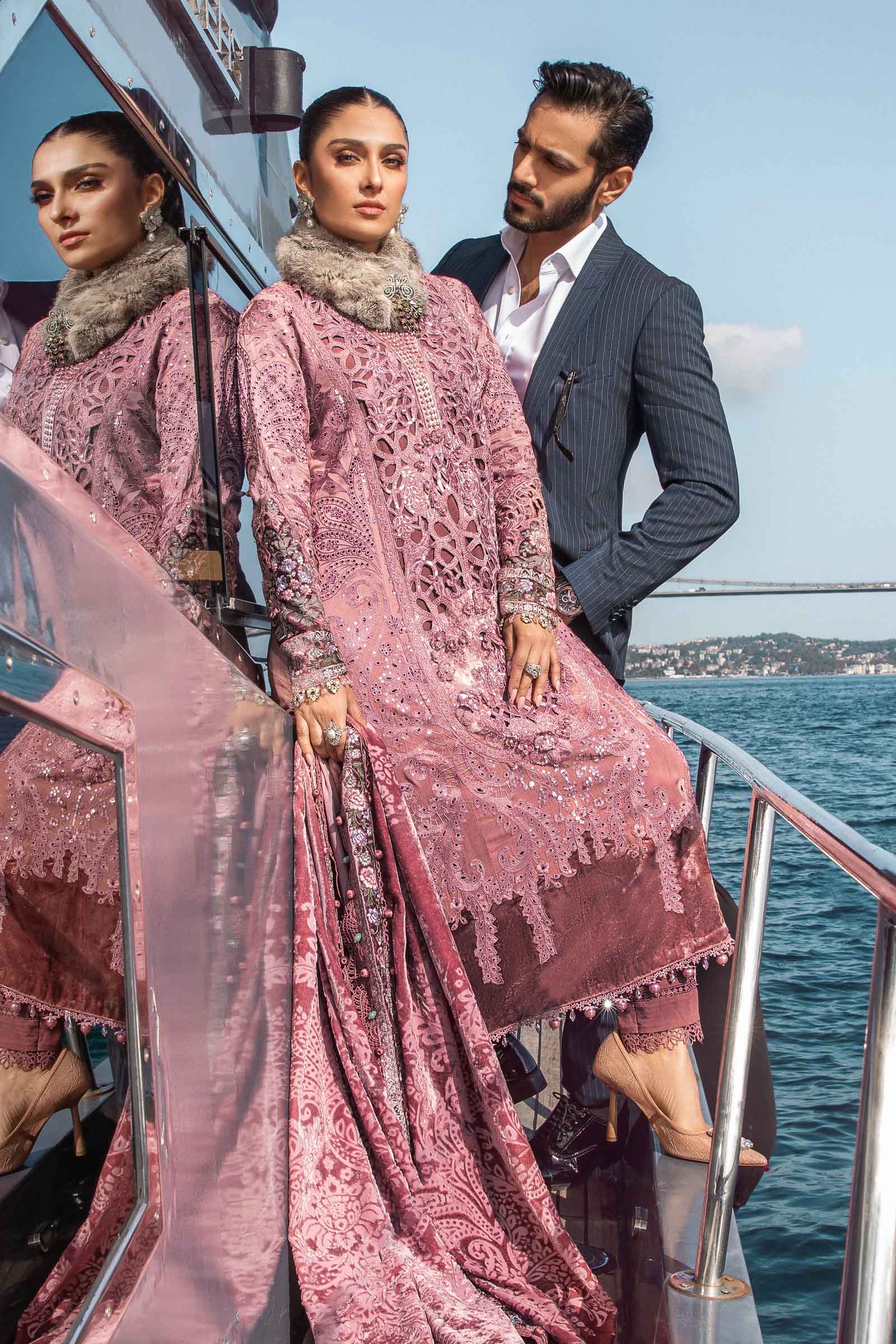 MARIA.B Linen Winter Collection β Ash Pink DL-1106 - Image 8