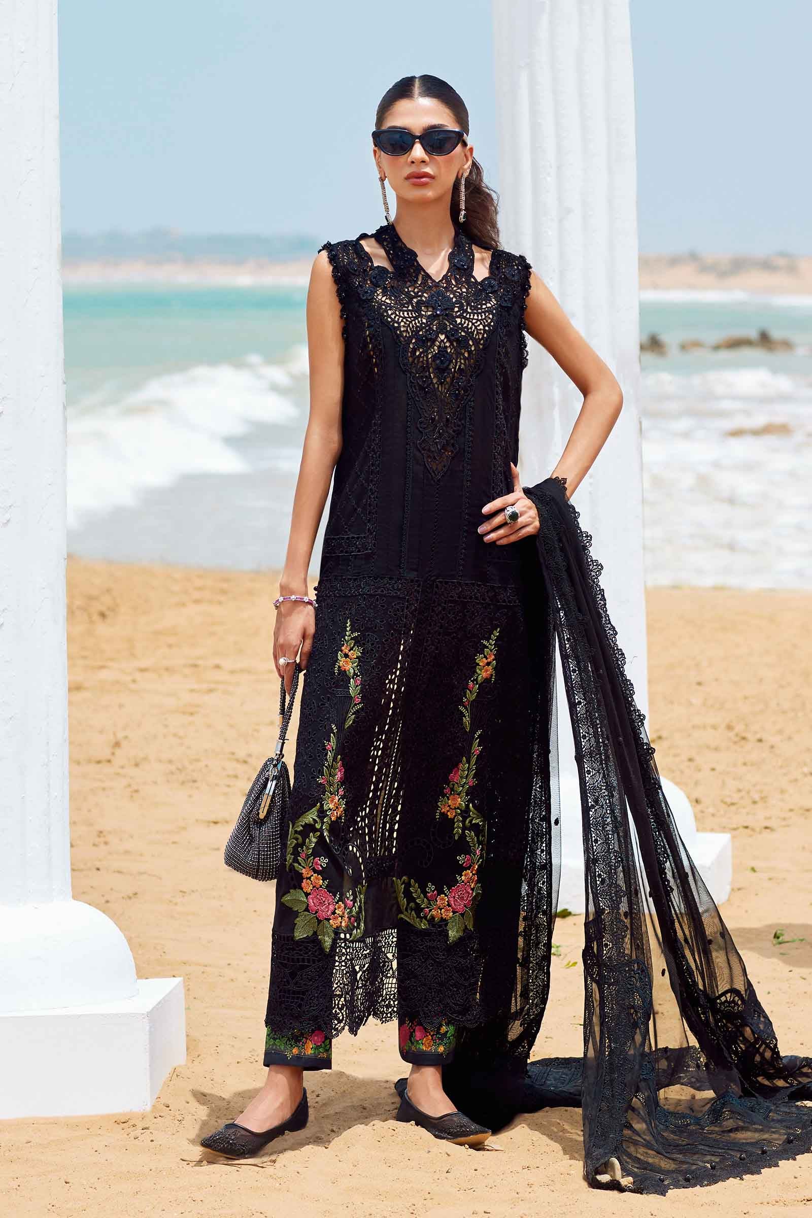 MARIA.B Luxury Eid Festive Lawn – D-01 - Image 3