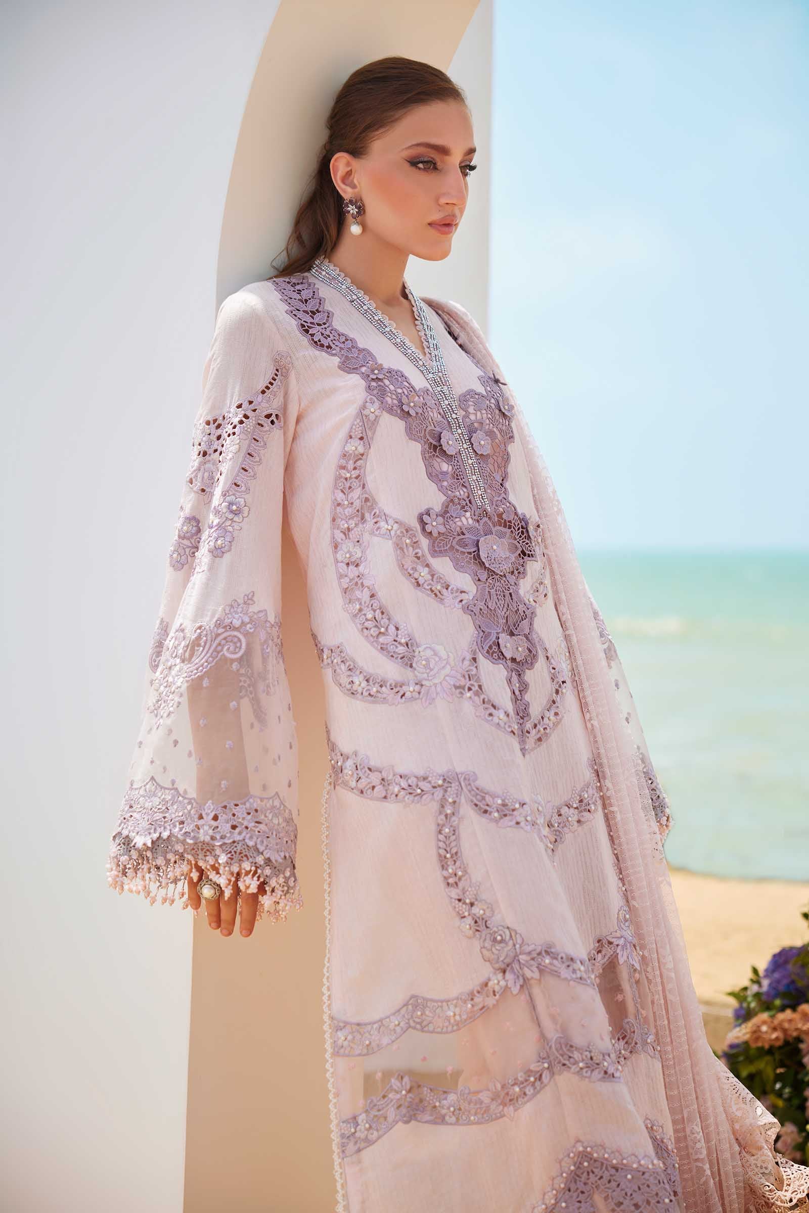 MARIA.B Luxury Eid Festive Lawn – D-02 - Image 5