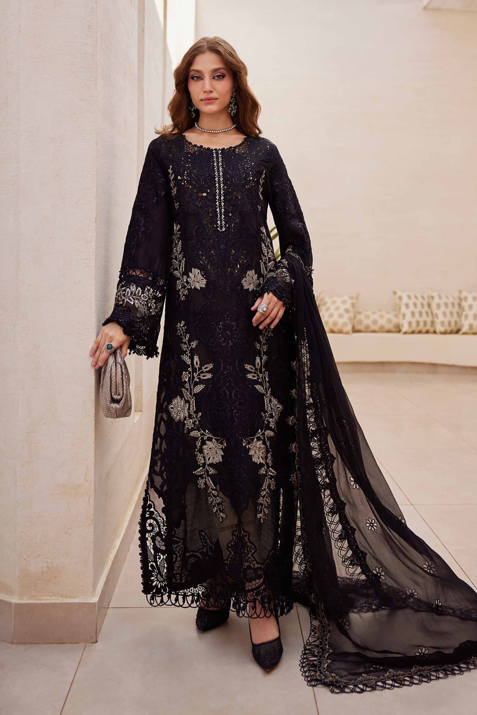 MARIA.B Luxury Eid Festive Lawn – D-03 - Image 6