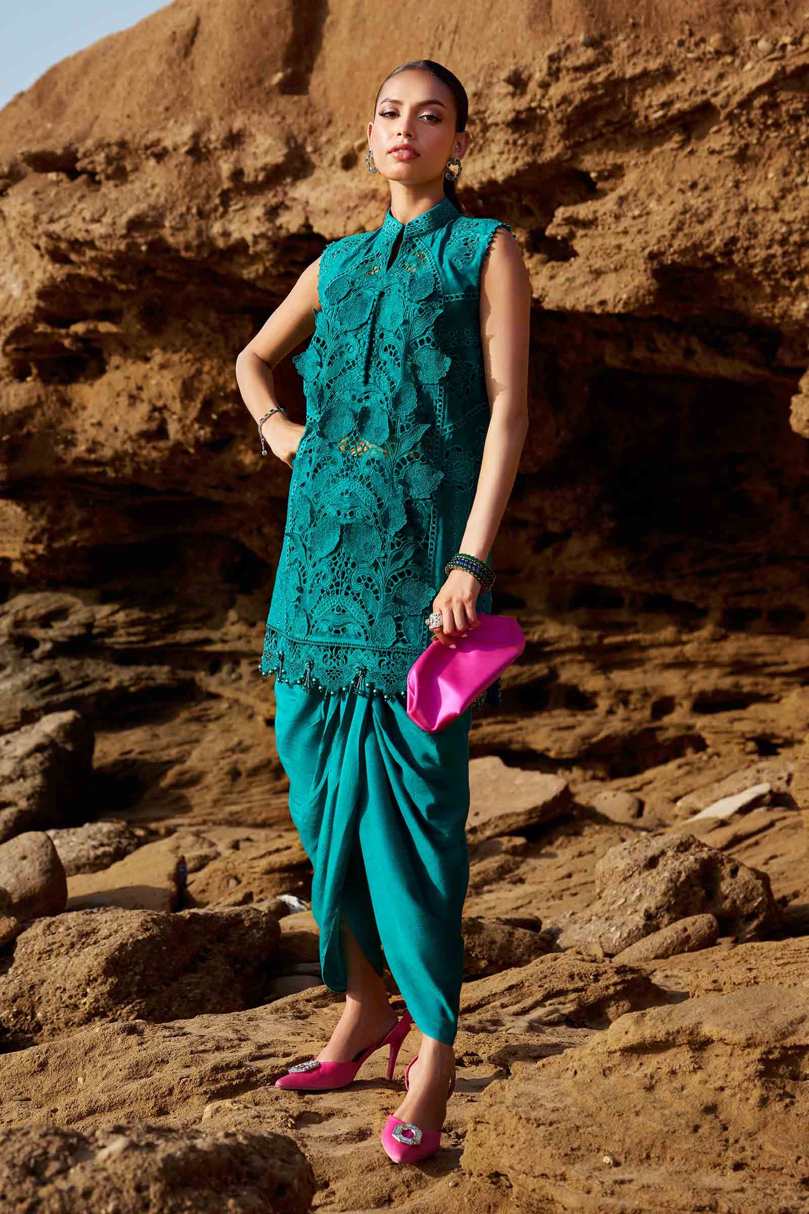 MARIA.B Luxury Eid Festive Lawn – D-05 - Image 5