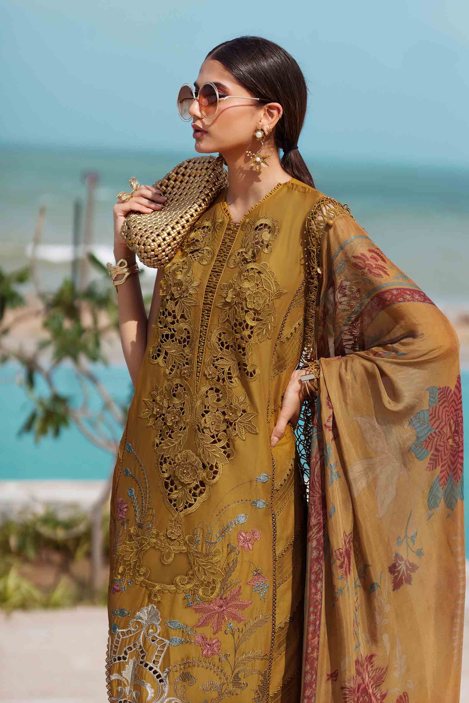 MARIA.B Luxury Eid Festive Lawn – D-06 - Image 5