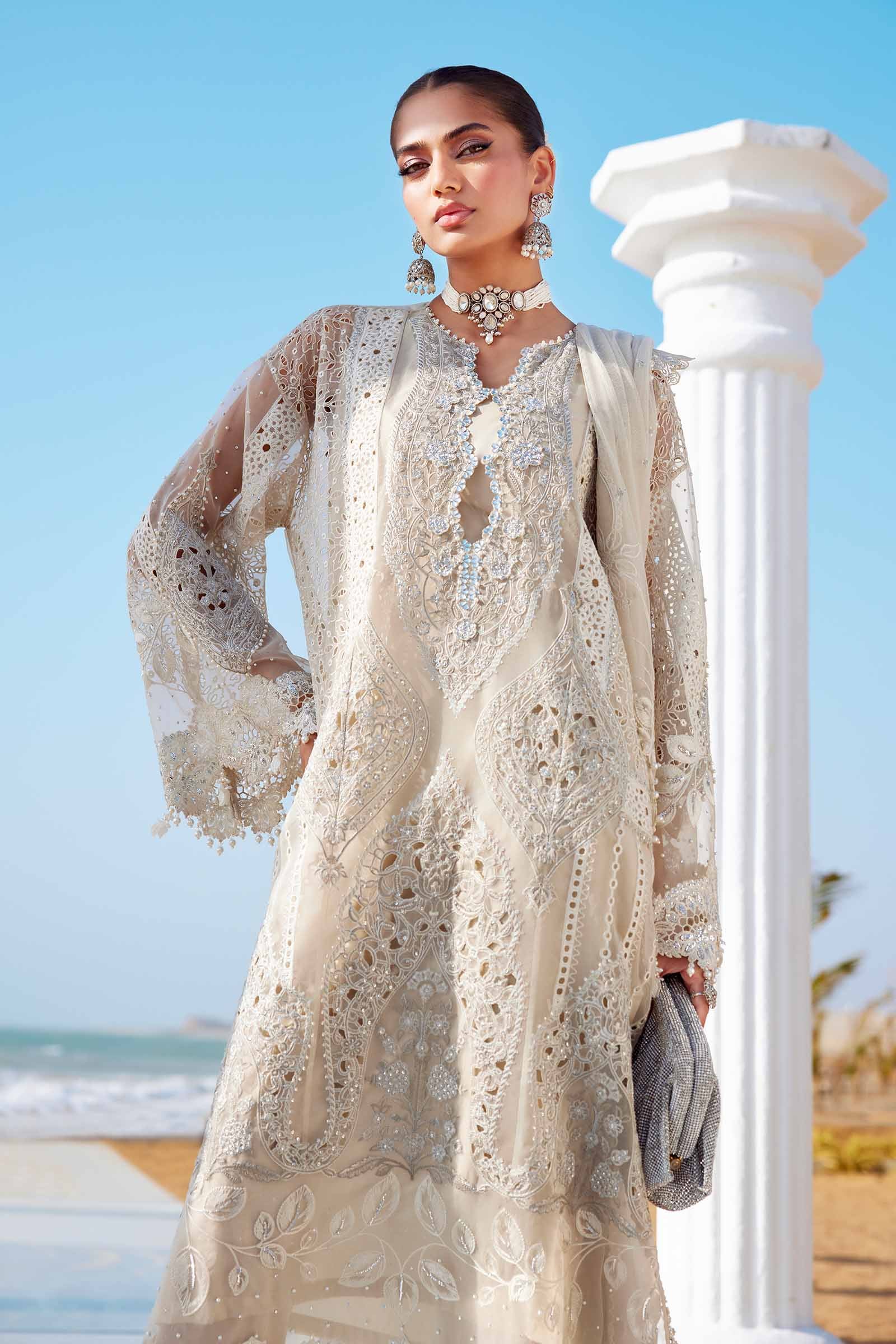 MARIA.B Luxury Eid Festive Lawn – D-09 - Image 2